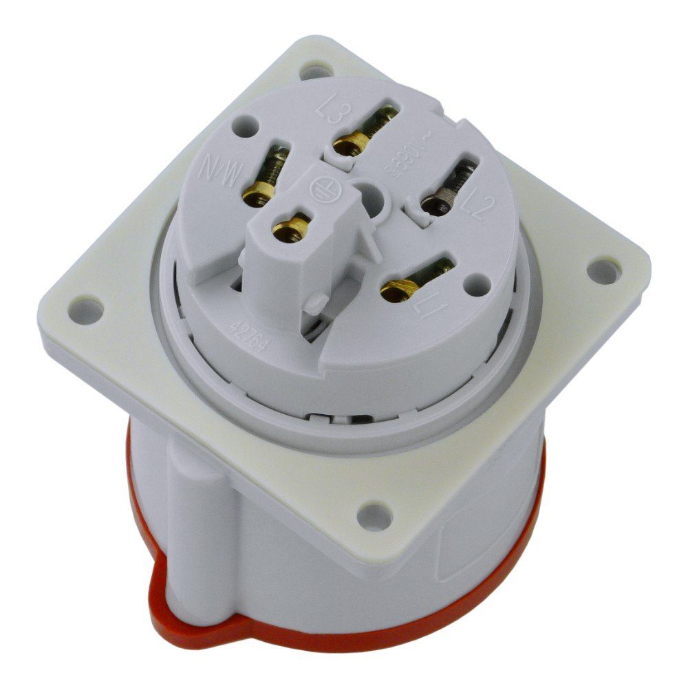 Mennekes Steckdose CEE Mennekes 32A 5p IP44 400V Einbausteckdose gerade, 1-St.
