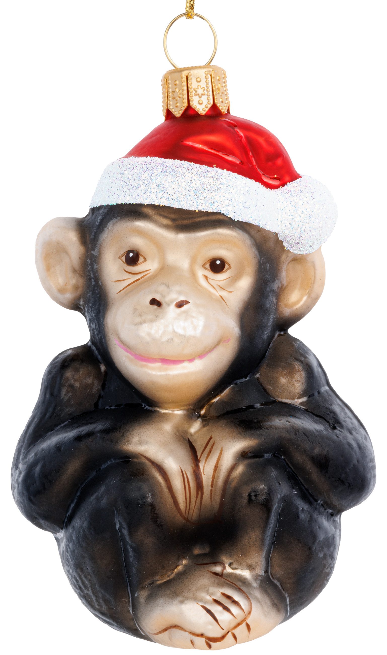 SIKORA Christbaumschmuck Schimpanse Besondere Weihnachtskugel Glas Figur An günstig online kaufen