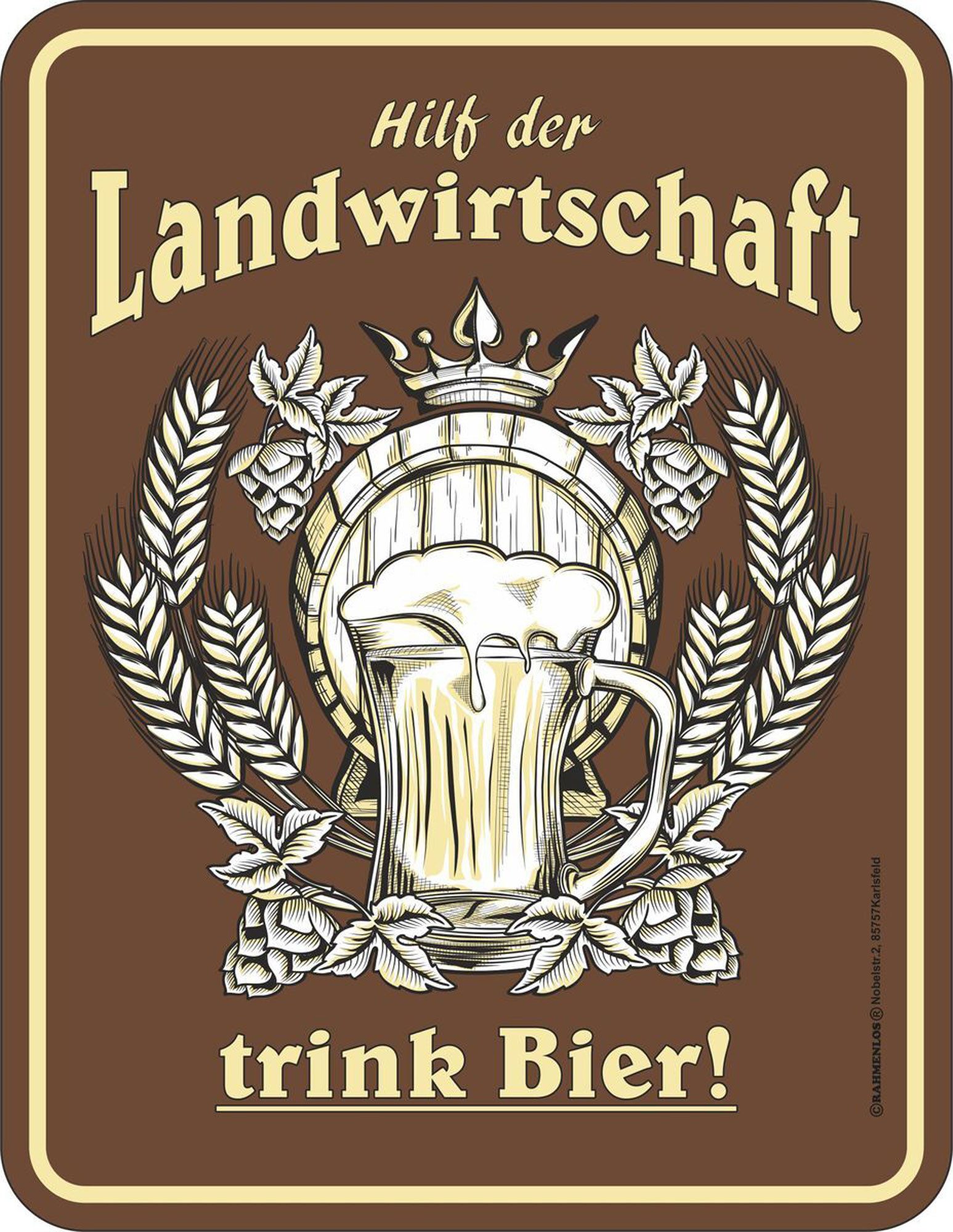 Magnet Beer - Магниты - Hilf der Landwirtschaft