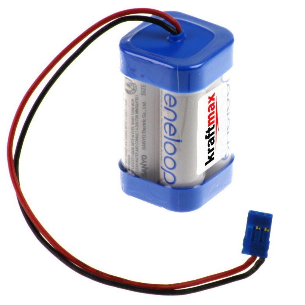 kraftmax Akkupack Würfel [ F2x2 ] mit Eneloop AA Аккумуляторы - 4,8 Volt / 2000 mAh Akku (1 St)