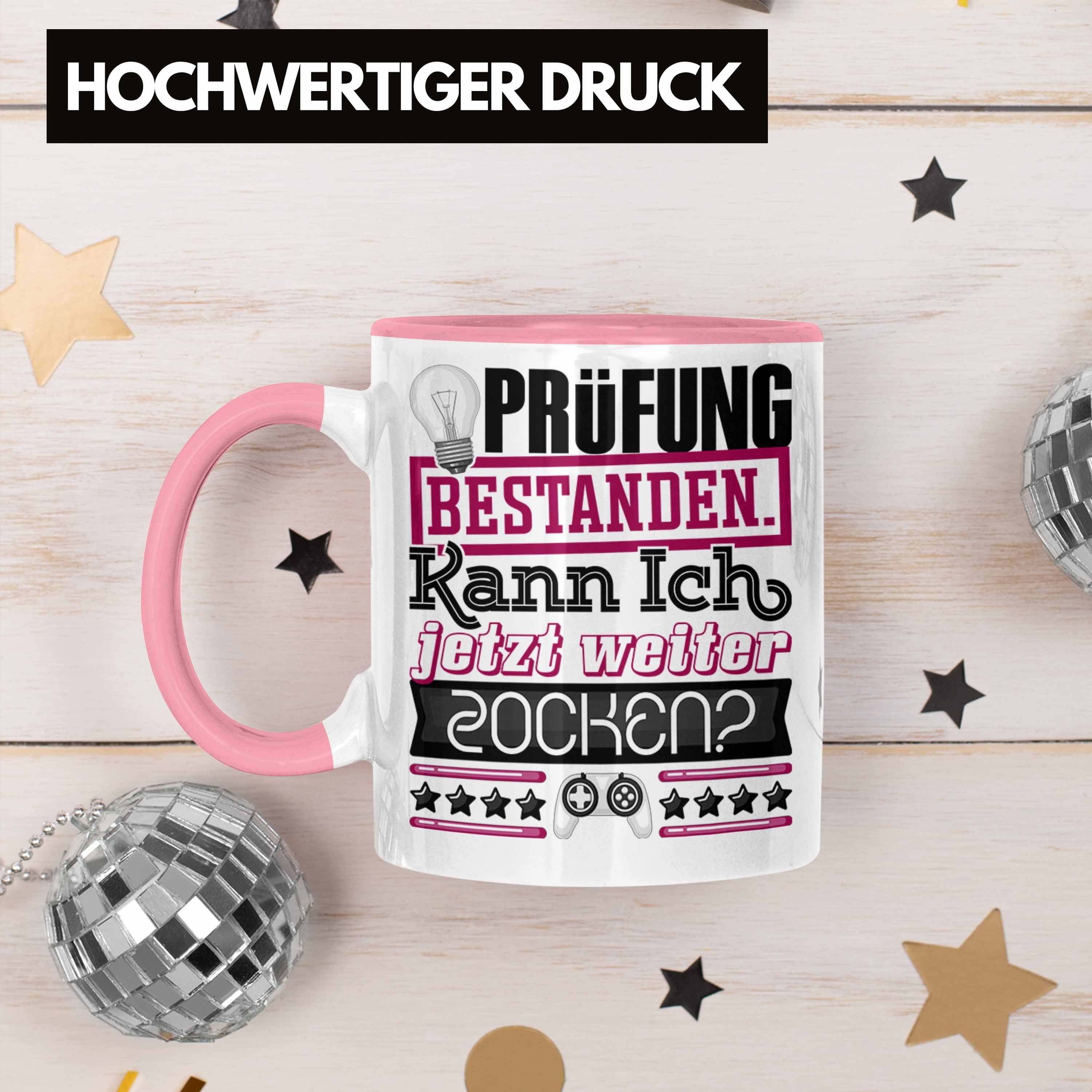 Besta Prüfung Prüfung Bachelor Master Rosa Tasse Trendation Bestanden Tasse Studium Geschenk