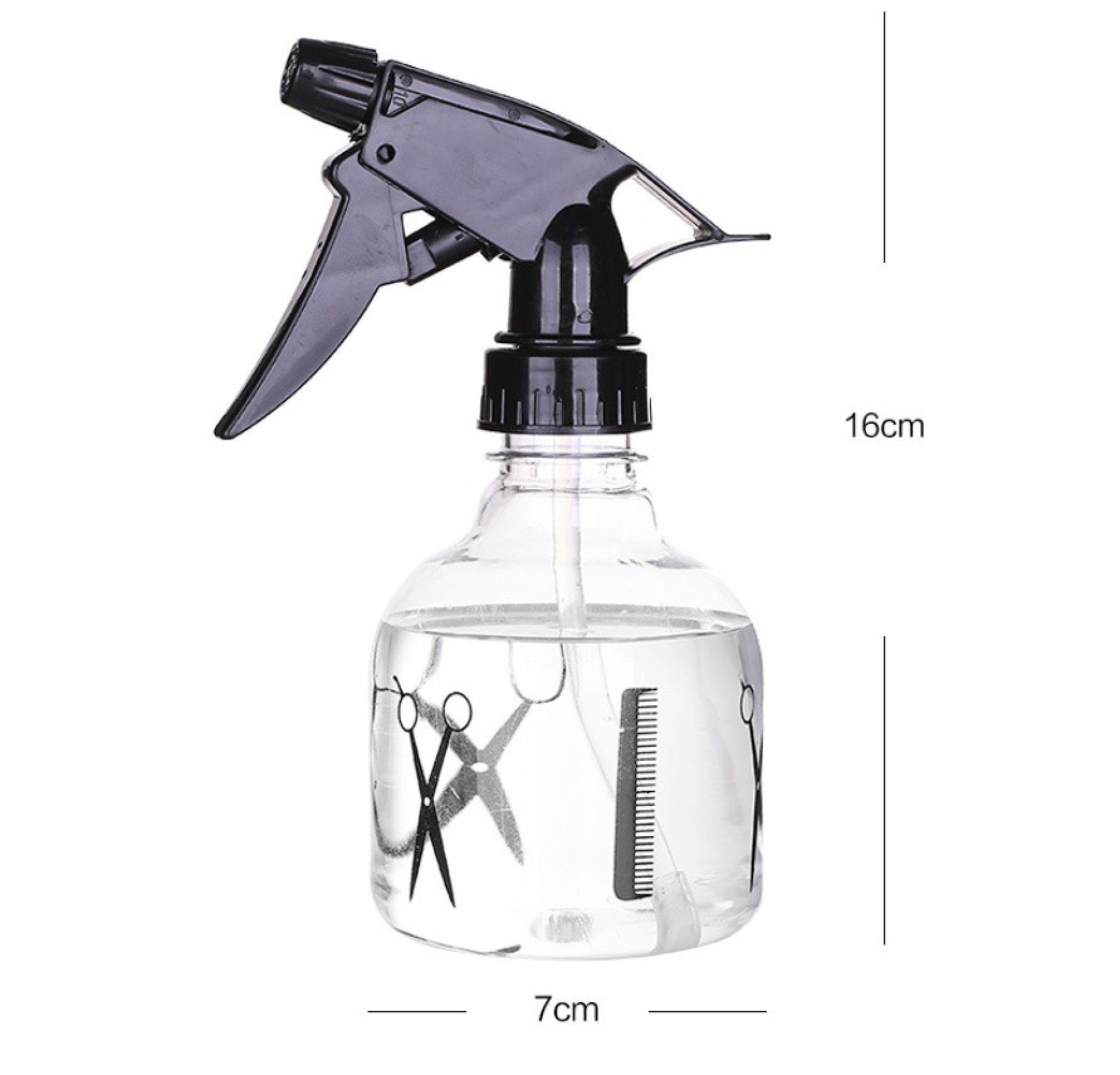 BAYLI Haarentwirrbürste Sprühflasche Friseur 250ml Handsprüher für Haare Zerstäuber Sprayflasc
