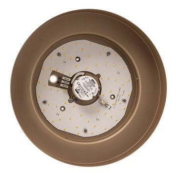 Arcchio LED Deckenleuchte Damaria, dimmbar, LED-Leuchtmittel fest verbaut, warmweiß, Modern, Metall, Acryl, Schwarz, gold, weiß, 1 flammig, inkl.