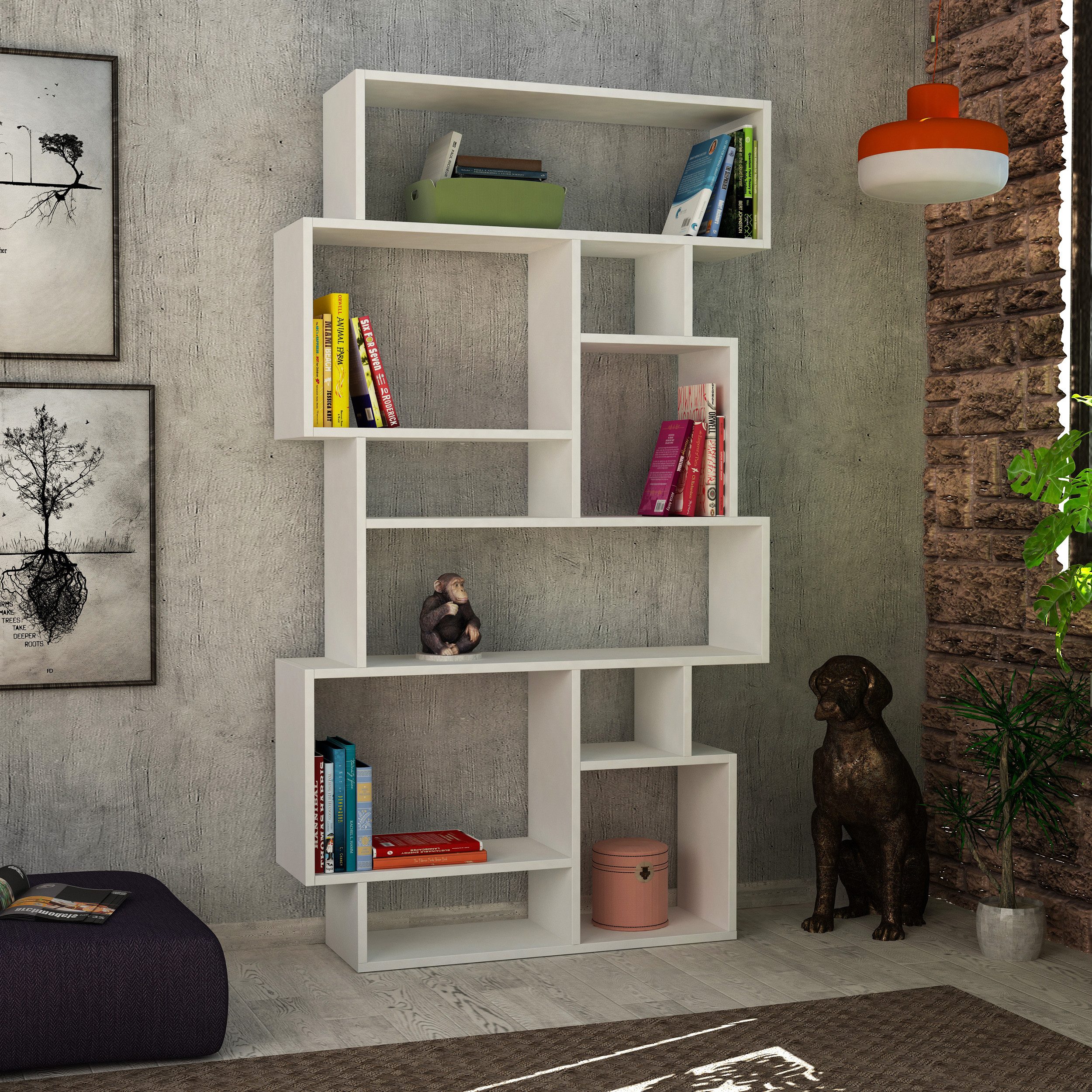Decortie Bücherregal Karmato, Modernes Bücherregal Display günstig online kaufen