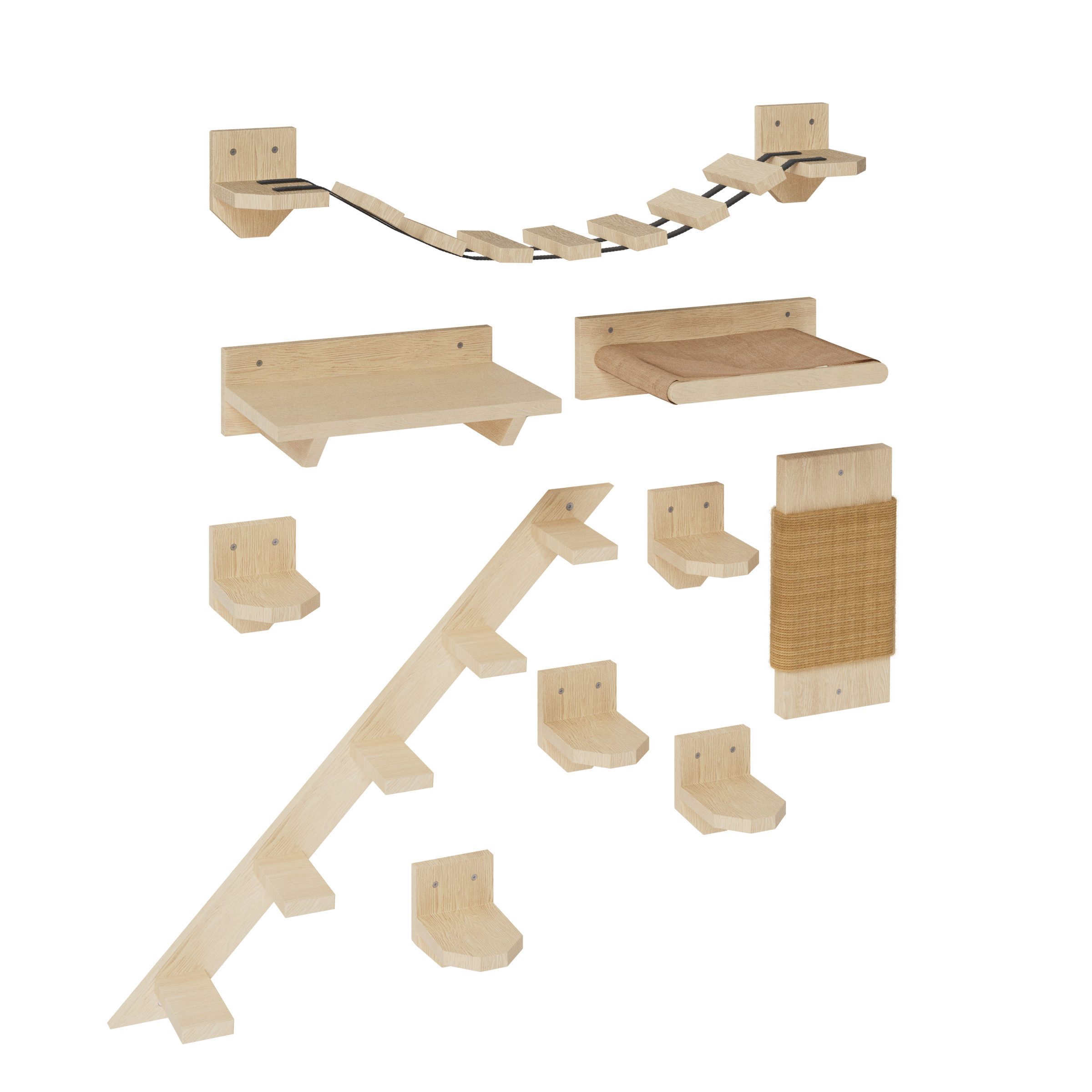 QLS Katzen-Kletterwand, Wandliege Katzenliege Katzenbett Katzenregal und an günstig online kaufen