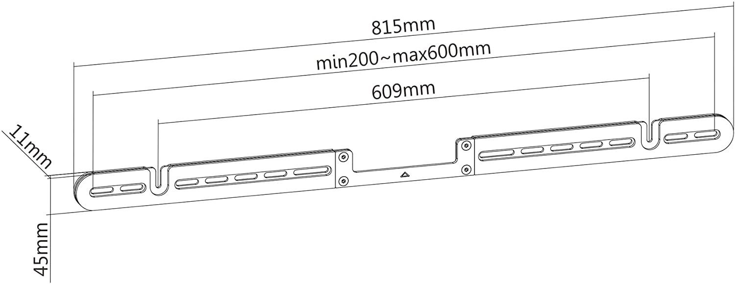 PureMounts Lautsprecher-Wandhalterung PureMounts® Lautsprecher Wandhalterung für Sonos® Arc, schwarz