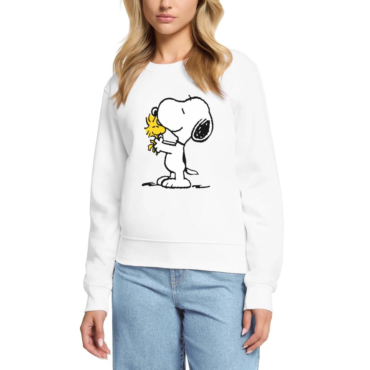 Spreadshirt Sweatshirt Peanuts Snoopy Und Woodstock Damen Premium Pullover (1-tlg)