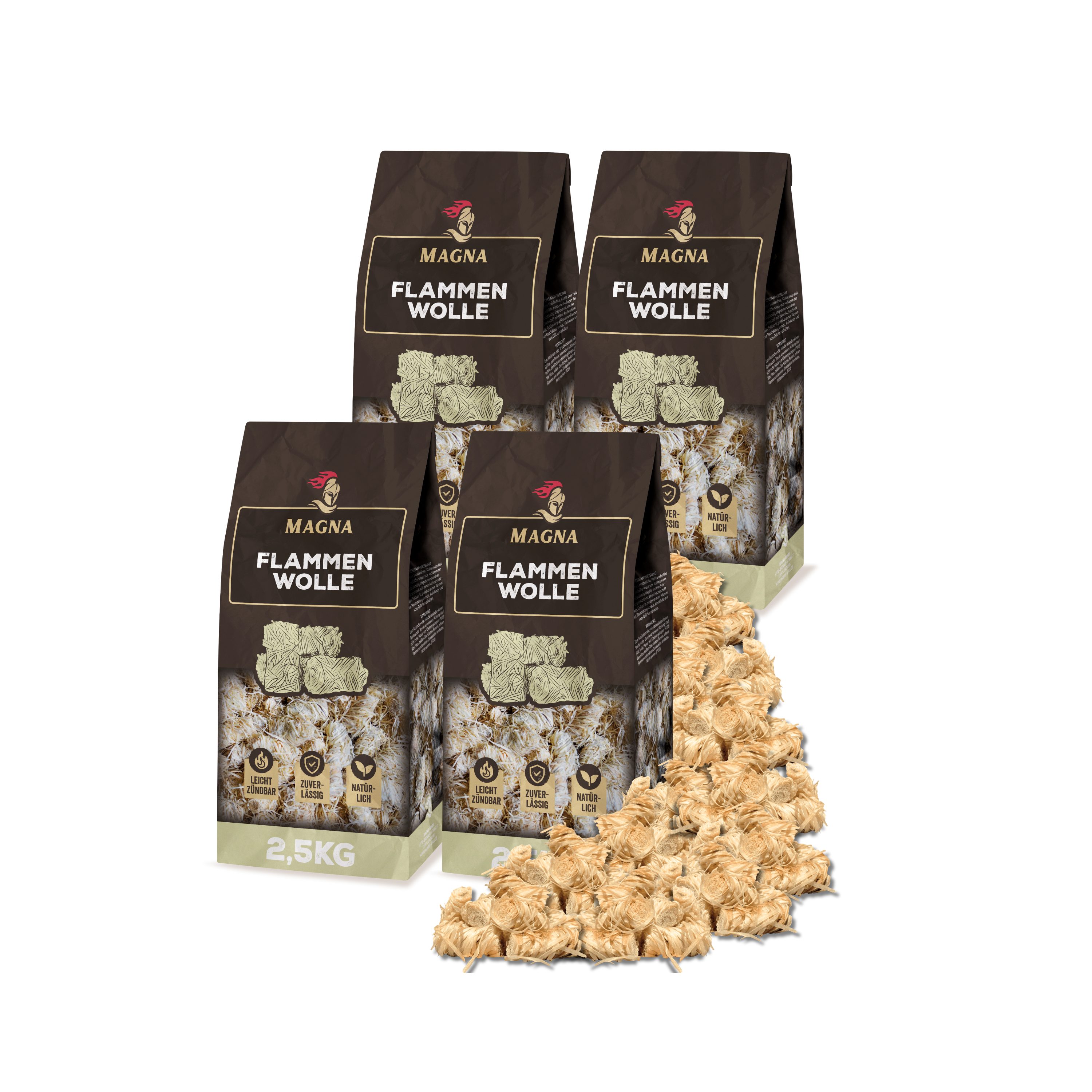 Magna Grillanzünder Magna Flammenwolle, 2.5 kg