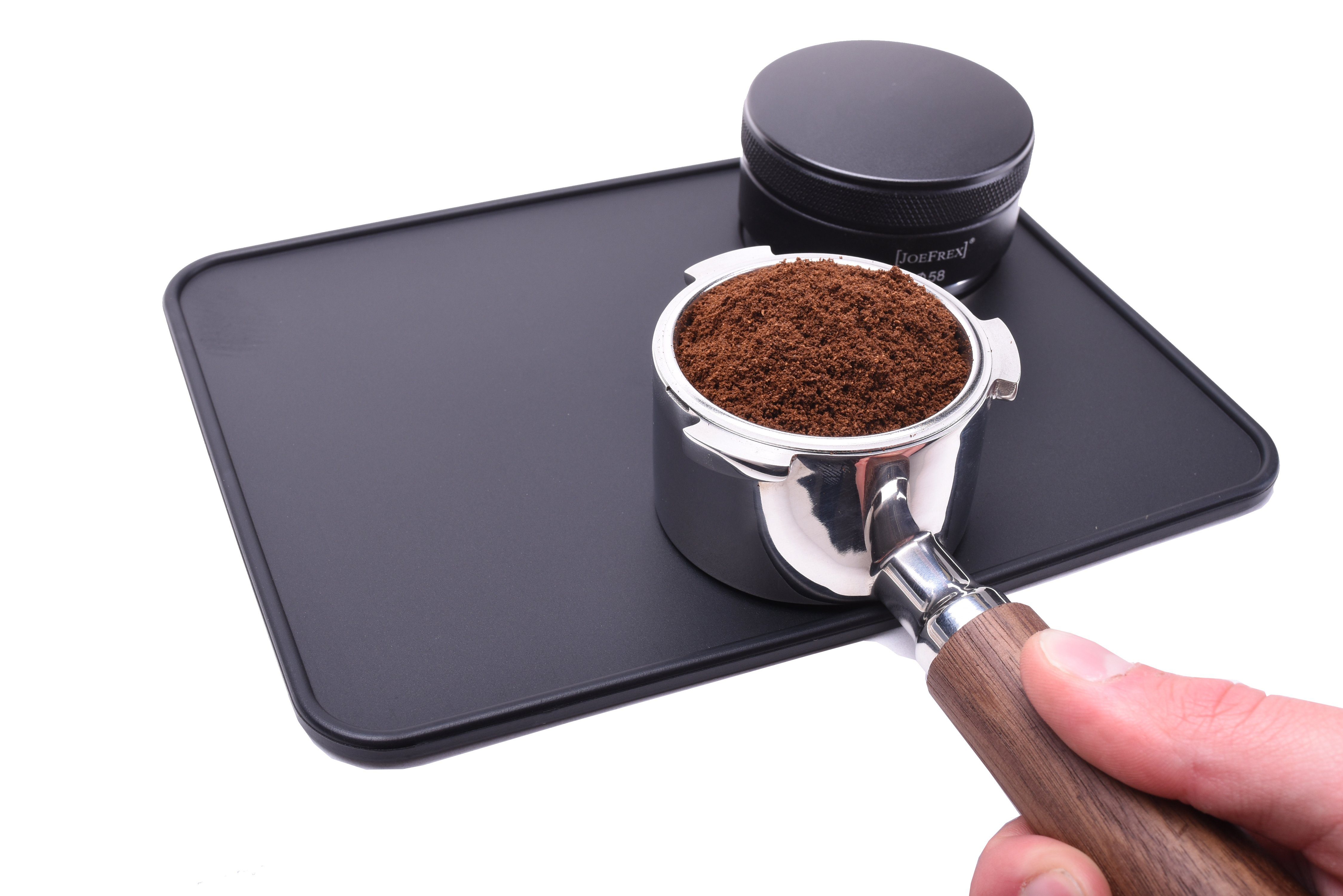 JOEFREX Tampermatte Tampermatte - Tamping Station - Schwarz - 20cm x 15cm – Bild 4 von 5