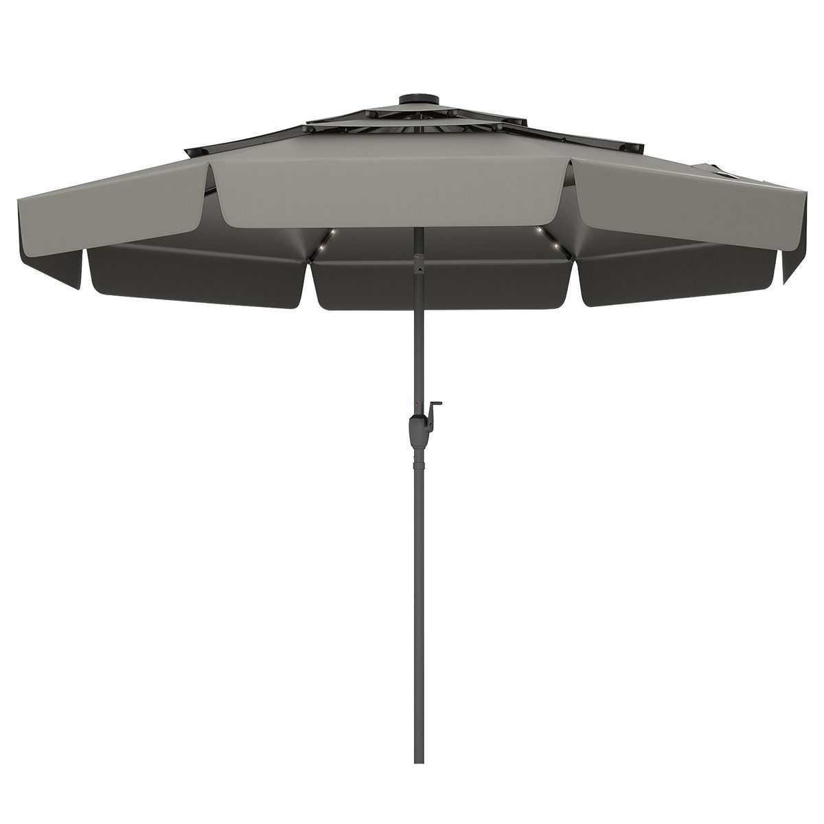 COSTWAY Sonnenschirm, LxB: 300x300 cm, mit LED-Beleuchtung, 3-stöckiger Dac günstig online kaufen