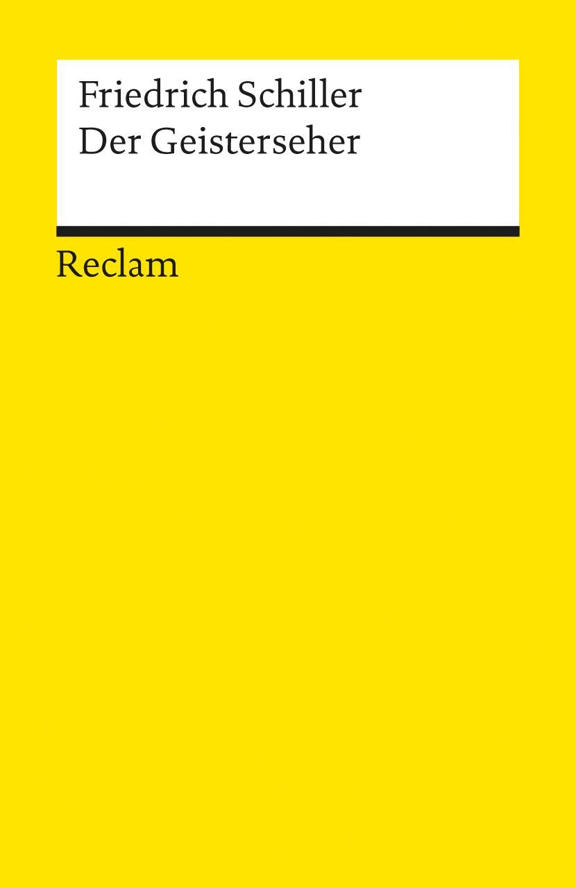 Schulbuch Der Geisterseher Aus den Memoires des Grafen von O.... Roman Friedrich Schiller
