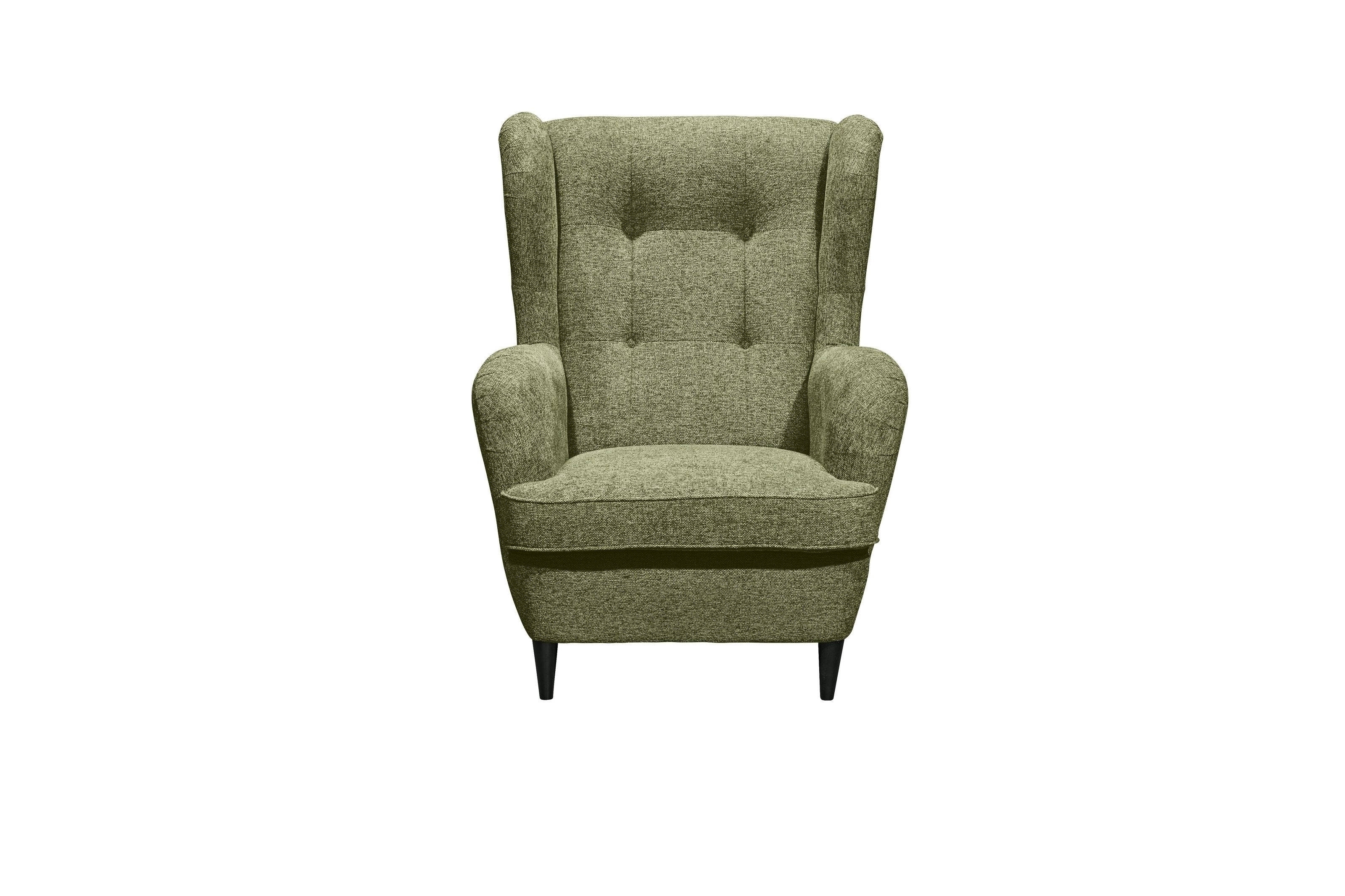 freiraum Ohrensessel OSKAR, in olive - 78x102x98 (BxHxT)