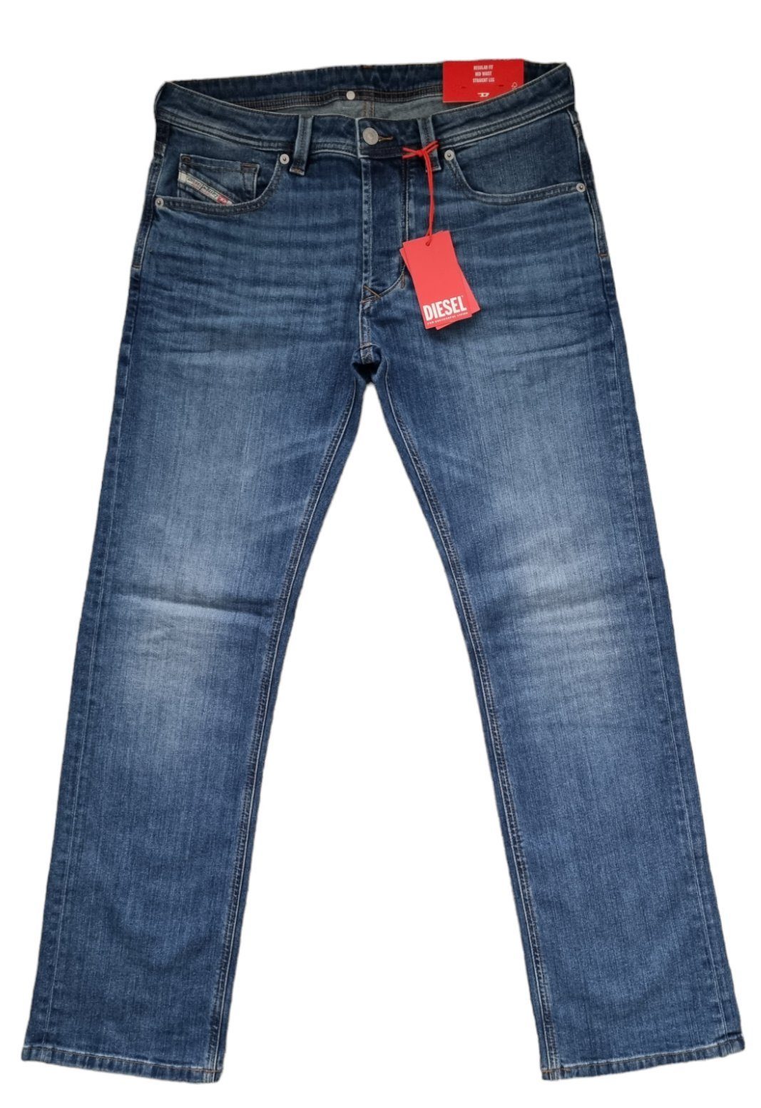 Diesel Regular-fit-Jeans Larkee (1985 Blau, L30 L32 L34) Stretch, 5-Pocket-Style | Stretchjeans