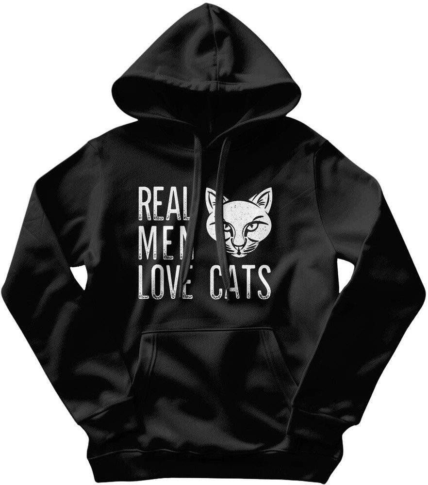Hybris Hoodie Real Men Love Cats Hoodie