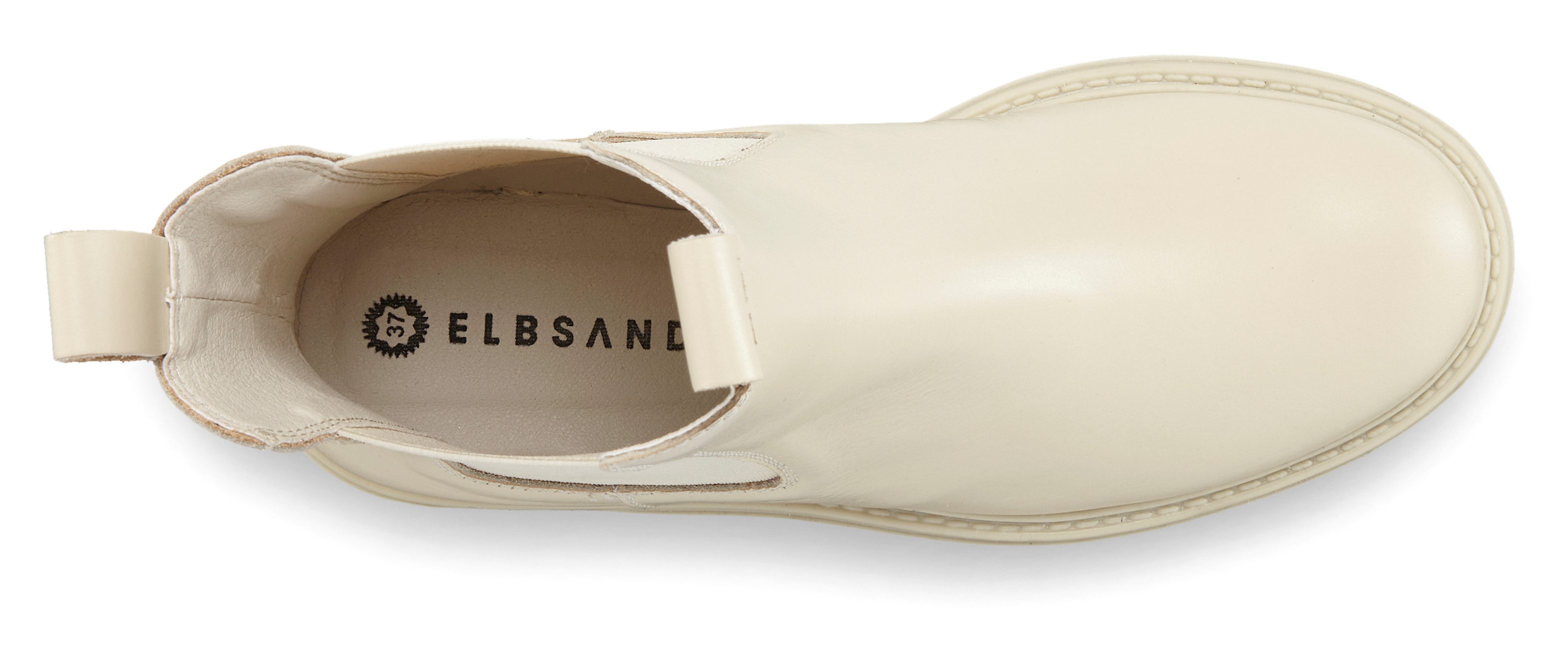 Elbsand Chelseaboots, Schlupfstiefel, Bikerboots, Sommerstiefelette Stiefelette aus Leder mit Stretch-Einsätzen, Lederstiefelette