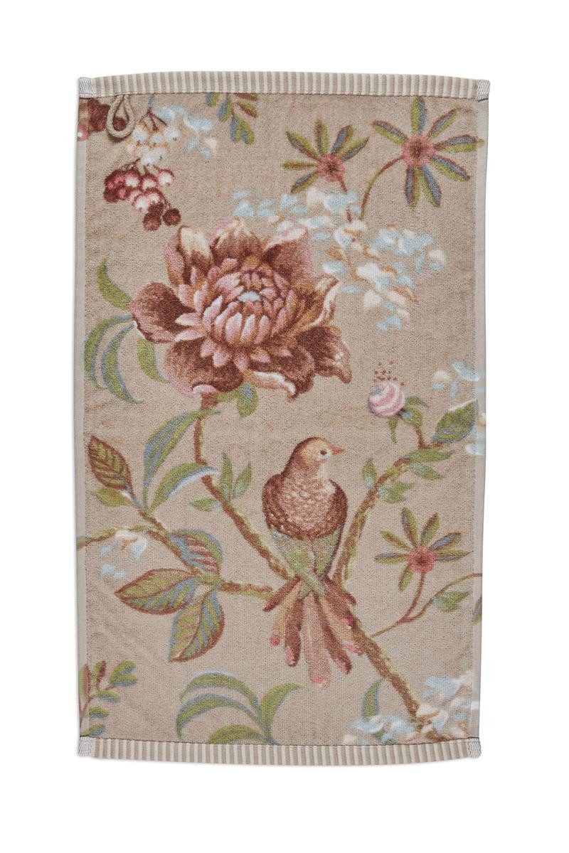 PiP Studio Gästehandtuch Secret Garden Gästehandtuch khaki 30x50cm (1 Stück günstig online kaufen