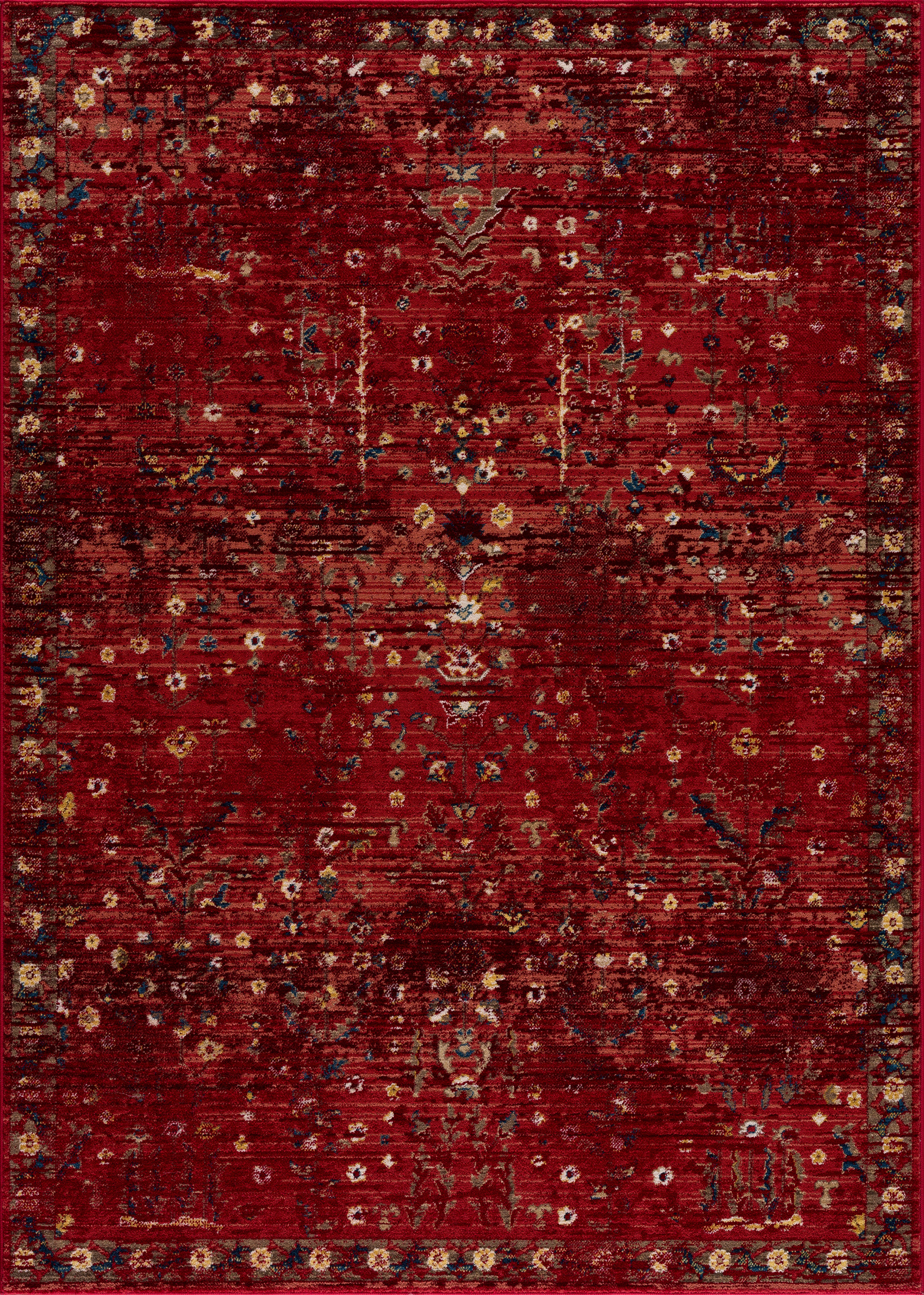 Teppich Clovis, Home affaire, mit rot rechteckig, Teppich Vintage Orient-Design, im mm, Bordüre, Höhe: 11