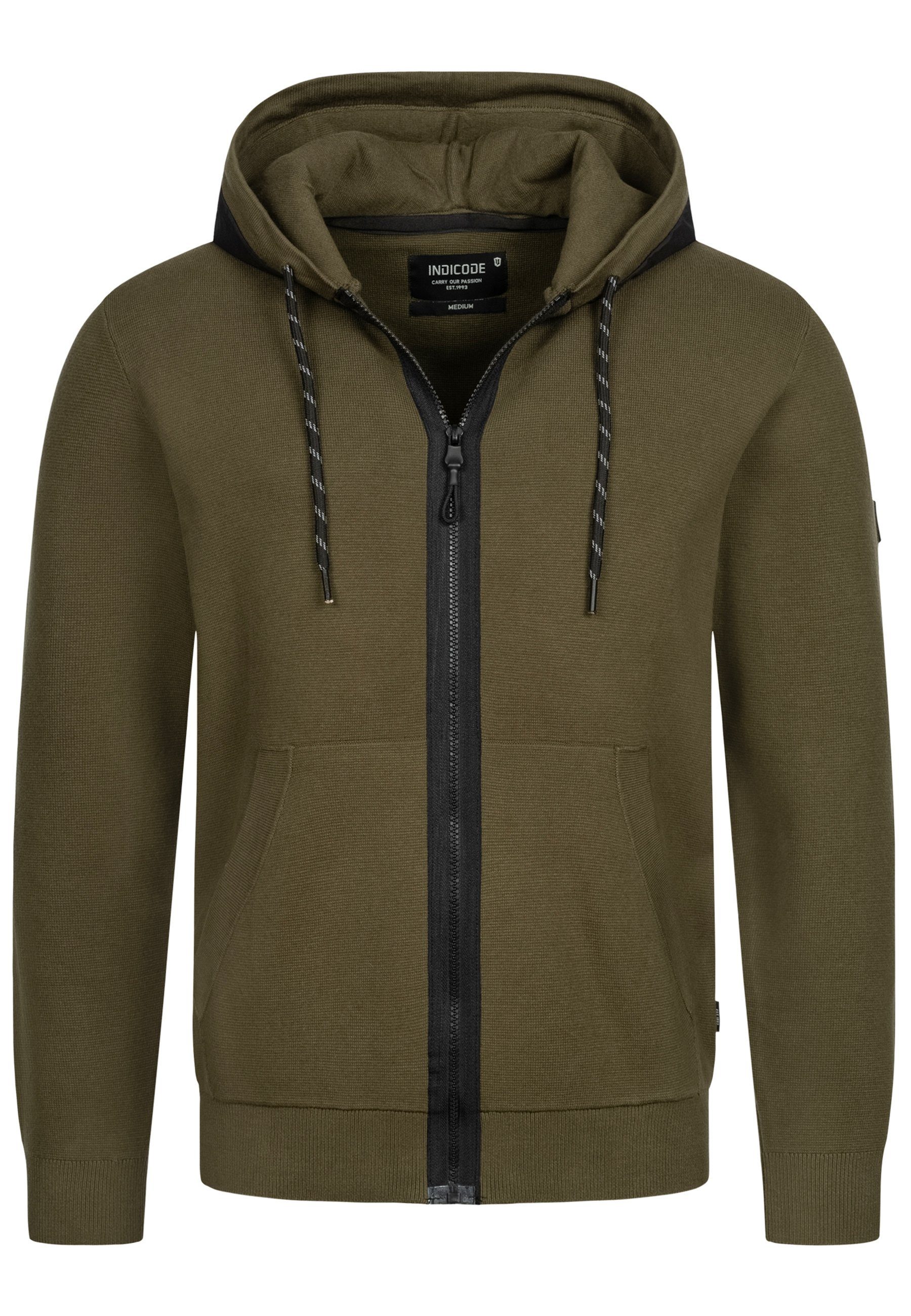 Indicode Sweatjacke Reilly günstig online kaufen