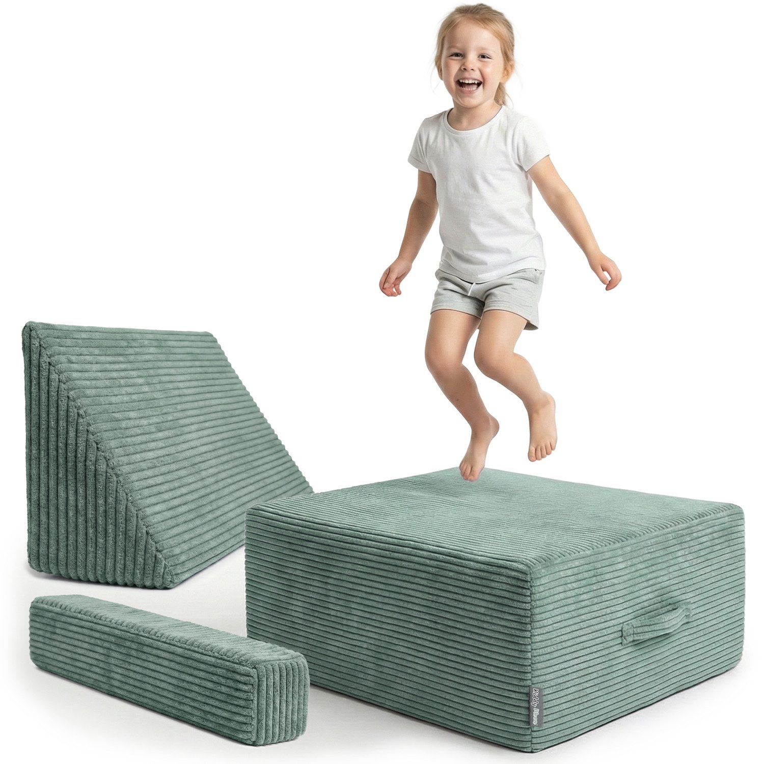 KiddyMoon Kindertrampolin KFT-700, (Hüpfpolster für Kinder)