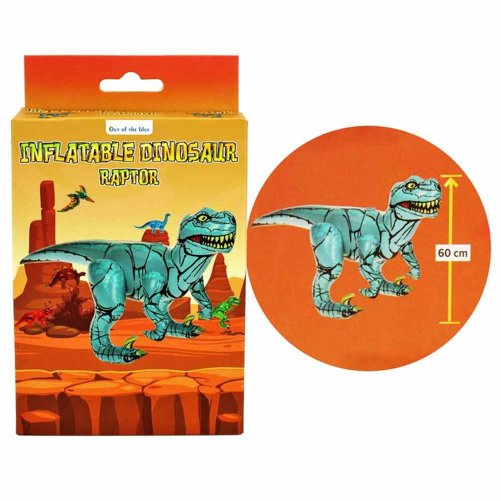 Out of the Blue Spielfigur 3 Stück Aufblasbarer Dinosaurier - ca. 60 cm, (3-tlg)