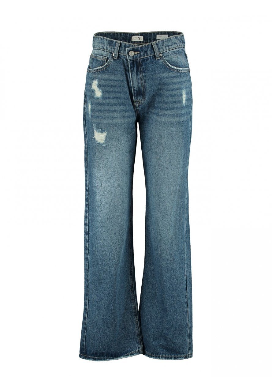 HaILY’S Gerade Jeans Hailys Jeans Hose Holly Straight blau