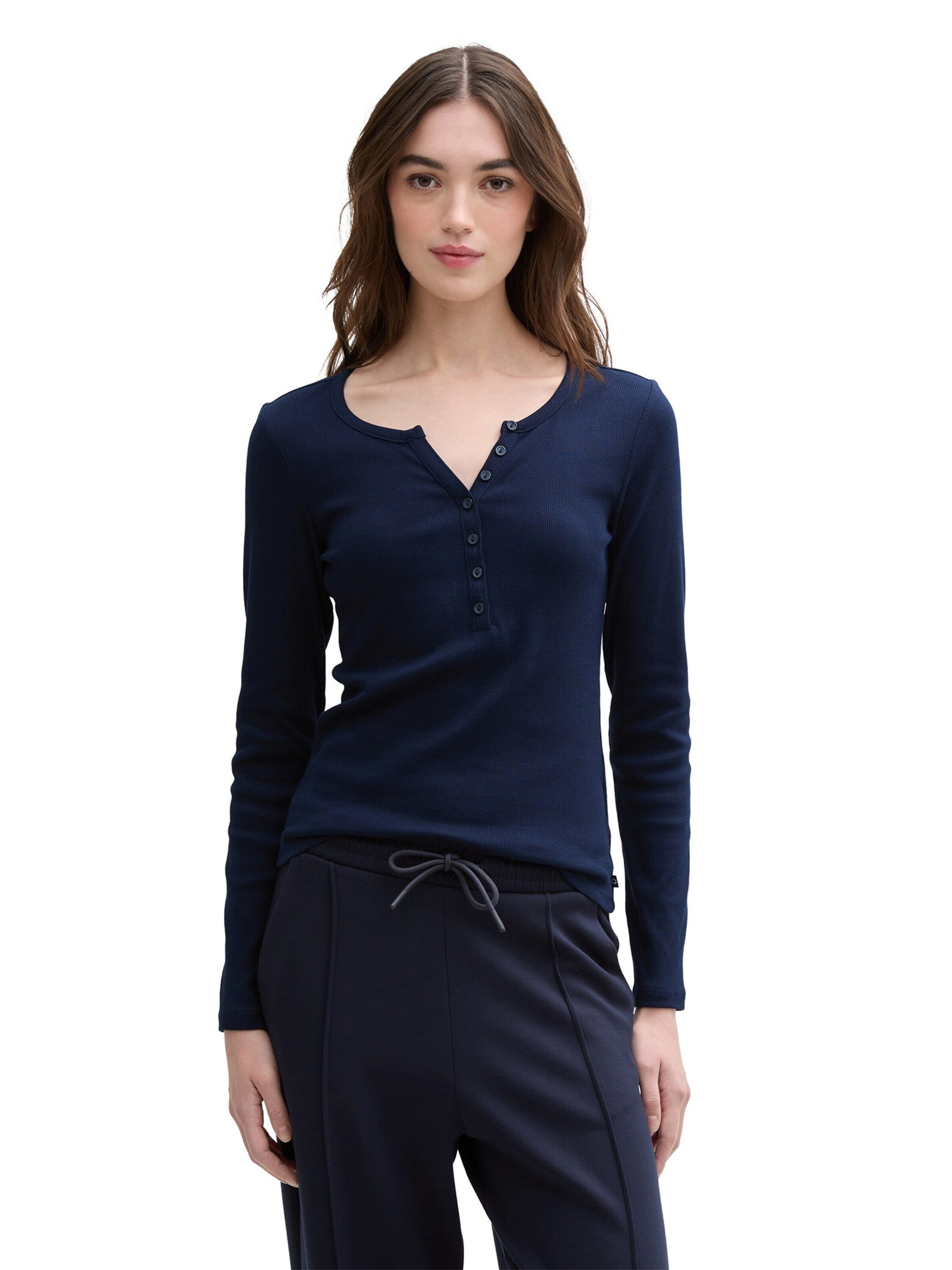 TOM TAILOR Denim Langarmshirt (1-tlg) Plain/ohne Details günstig online kaufen