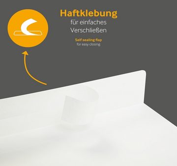 Blanke Briefhüllen Briefumschlag Transparente Briefumschläge - Weiß (Transparent-Weiß)~110 x 220 mm