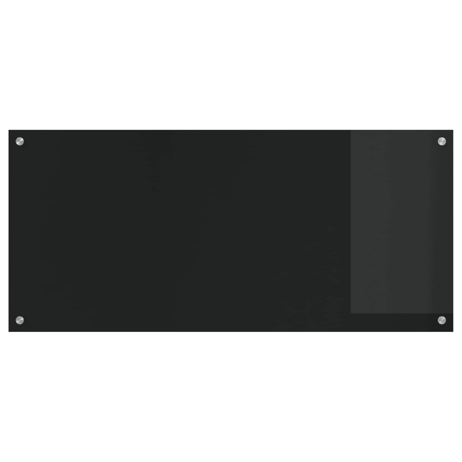 vidaXL Küchenrückwand Küchenrückwand Schwarz 110 x 50 cm Gehärtetes Glas, (1-tlg)