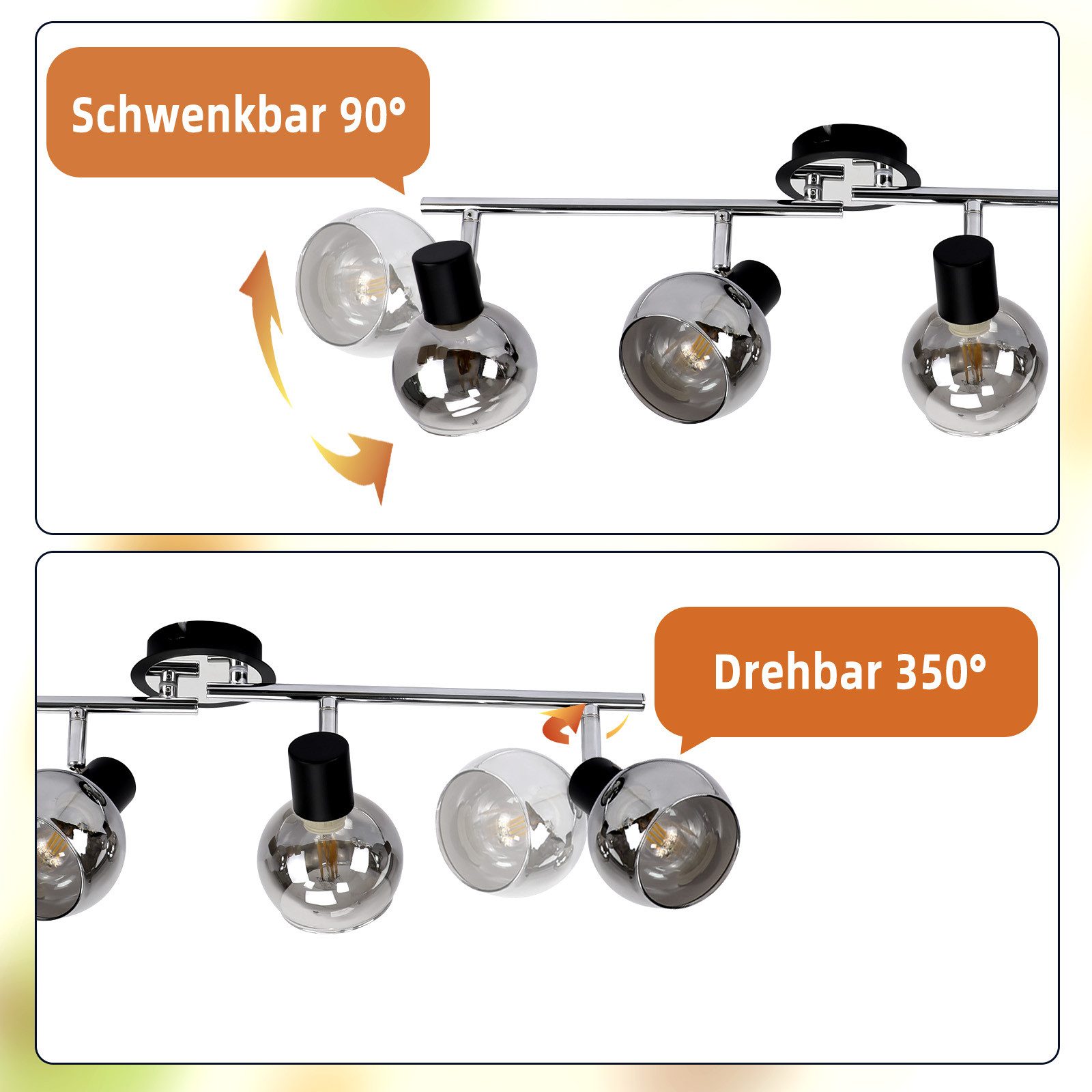 Nettlife Deckenstrahler Küchenlampe 2/3/4/6 Flammig Modern günstig online kaufen