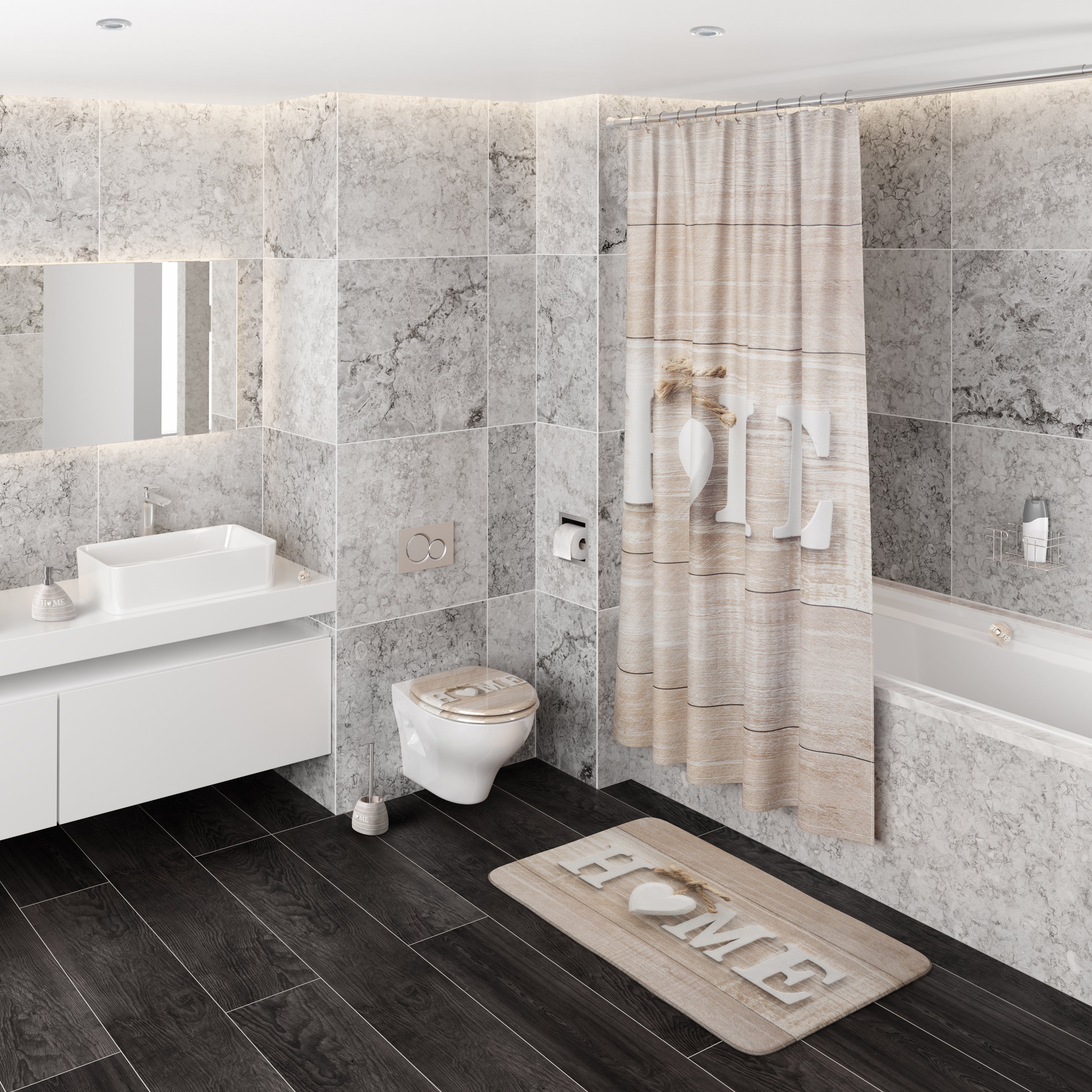 Sanilo Badematte Home, rutschhemmend, waschbar, schnelltrocknend, günstig online kaufen