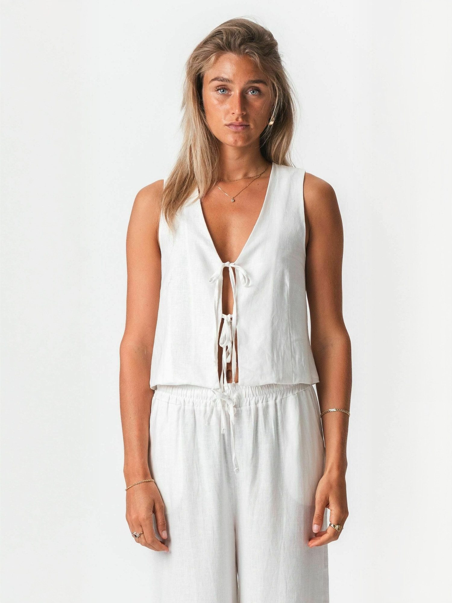 TEESHOPPEN Kurzweste TEESHOPPEN Vest Hør