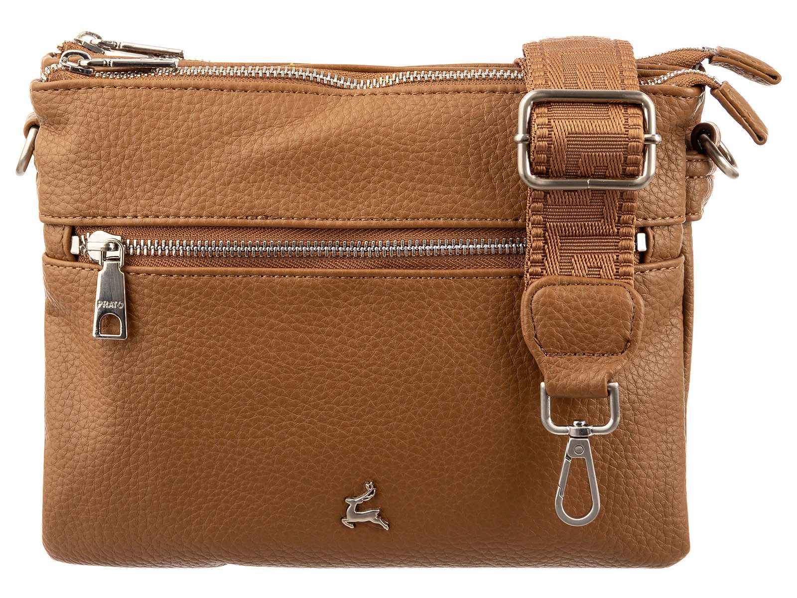 Prato Handtasche S017-G genarptes PU Umhängetasche Handtasche (1-tlg)