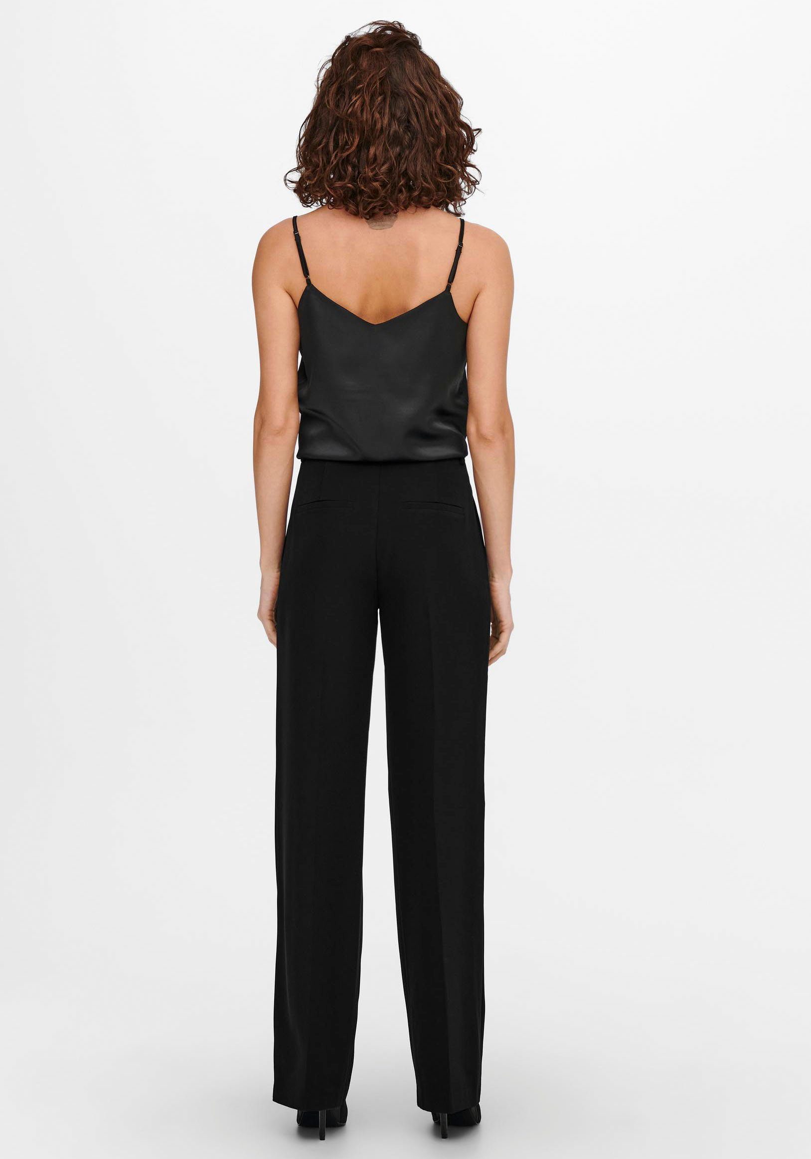Only ONLMATHILDE HW Wide TLR - Pantalones Para Mujer (Talla 36/32), Color Negro