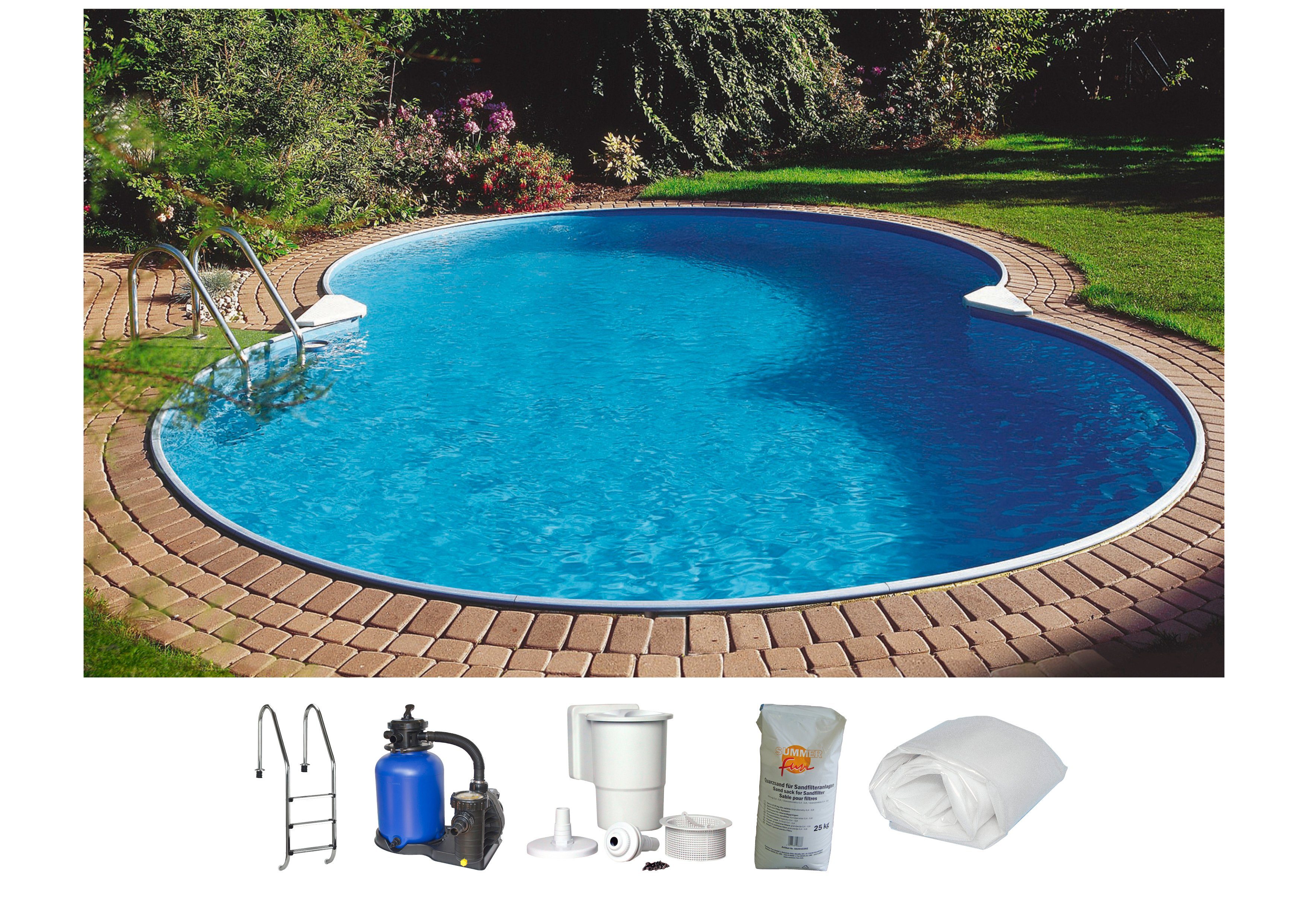 Clear Pool Achtformpool TULUM (Komplett-Set, 6-tlg), günstig online kaufen