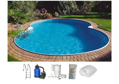 Clear Pool Achtformpool Standard (Set, 6-tlg), 350x540x120 cm für den Volleinbau