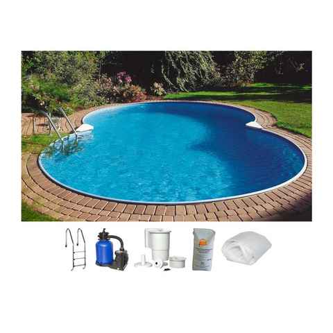 Clear Pool Achtformpool Standard (Set, 6-tlg), 350x540x120 cm für den Volleinbau