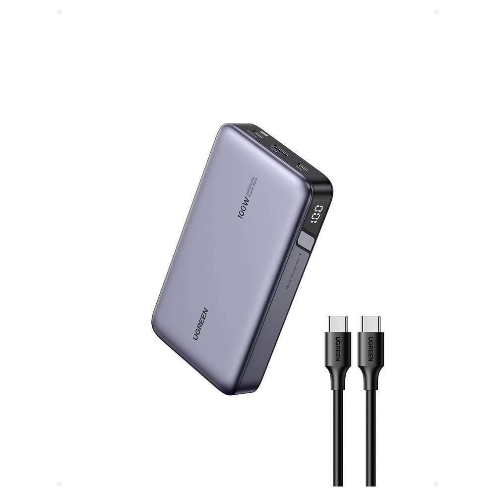 UGREEN 25188 Powerbank 20000 mAh Li-Ion USB-C®, USB Grau Powerbank