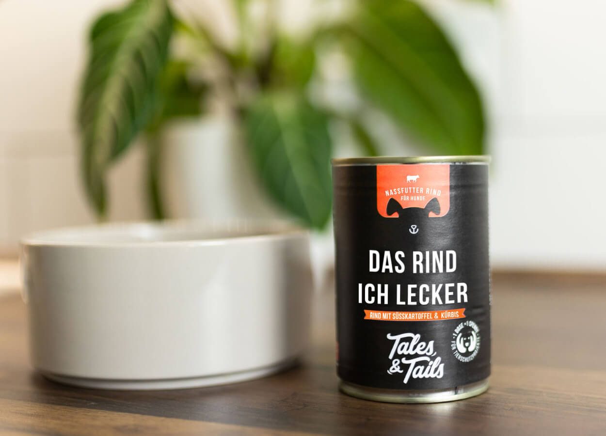 Tales & Tails Nassfutter Das RIND ich lecker 400g, Nassfutter für: Hunde