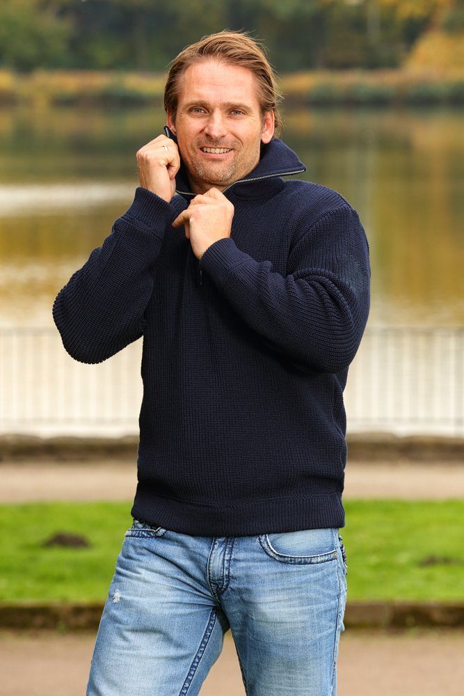 tomBrook Troyer Korvettenkapitän (1-tlg) Herren Seemannspullover Pullover Korvettenkapitän aus 100% Schurwolle