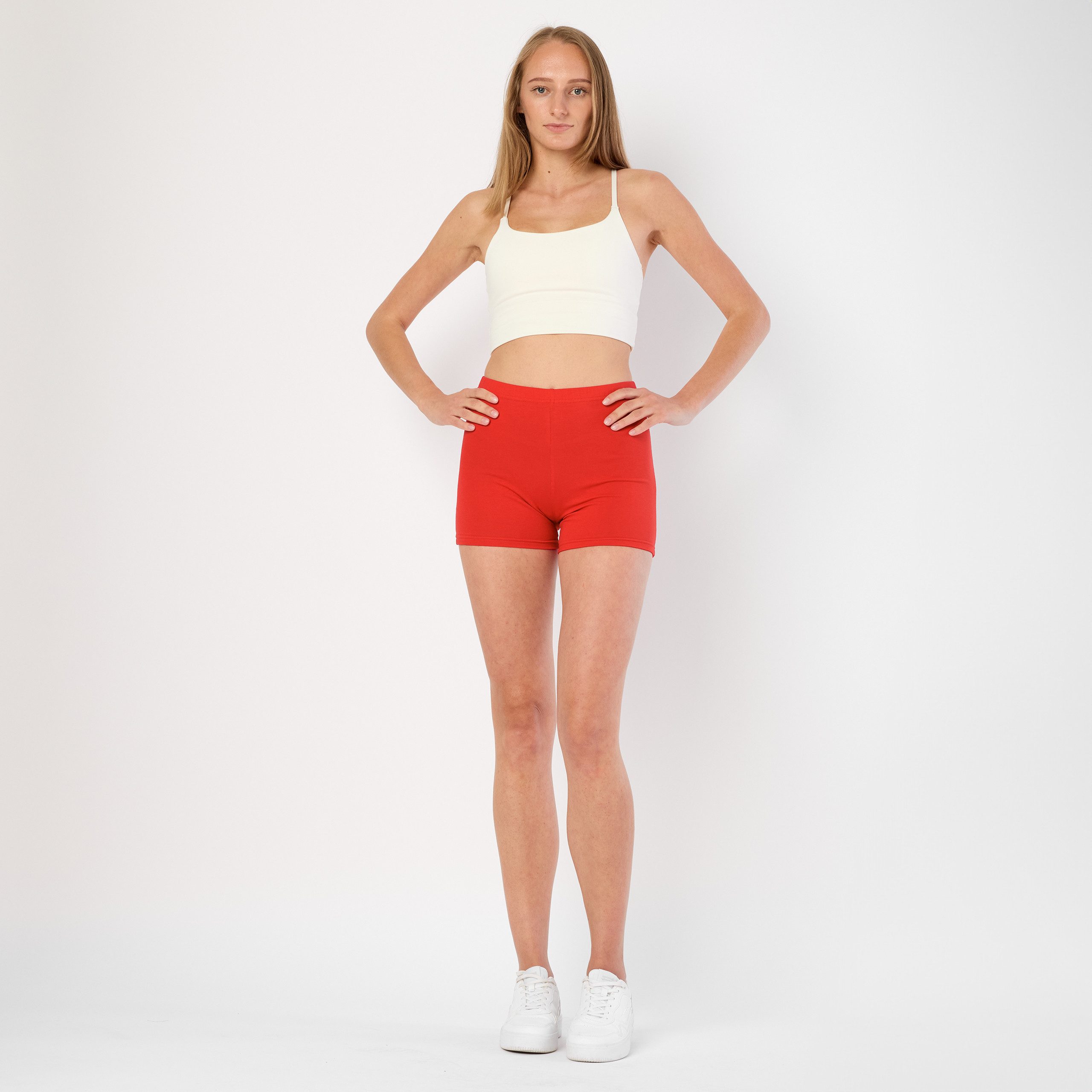 Merry Style Leggings Damen Shorts Radlerhose Hotpants Boxershorts MS10-392 (1-tlg) aus Baumwolle