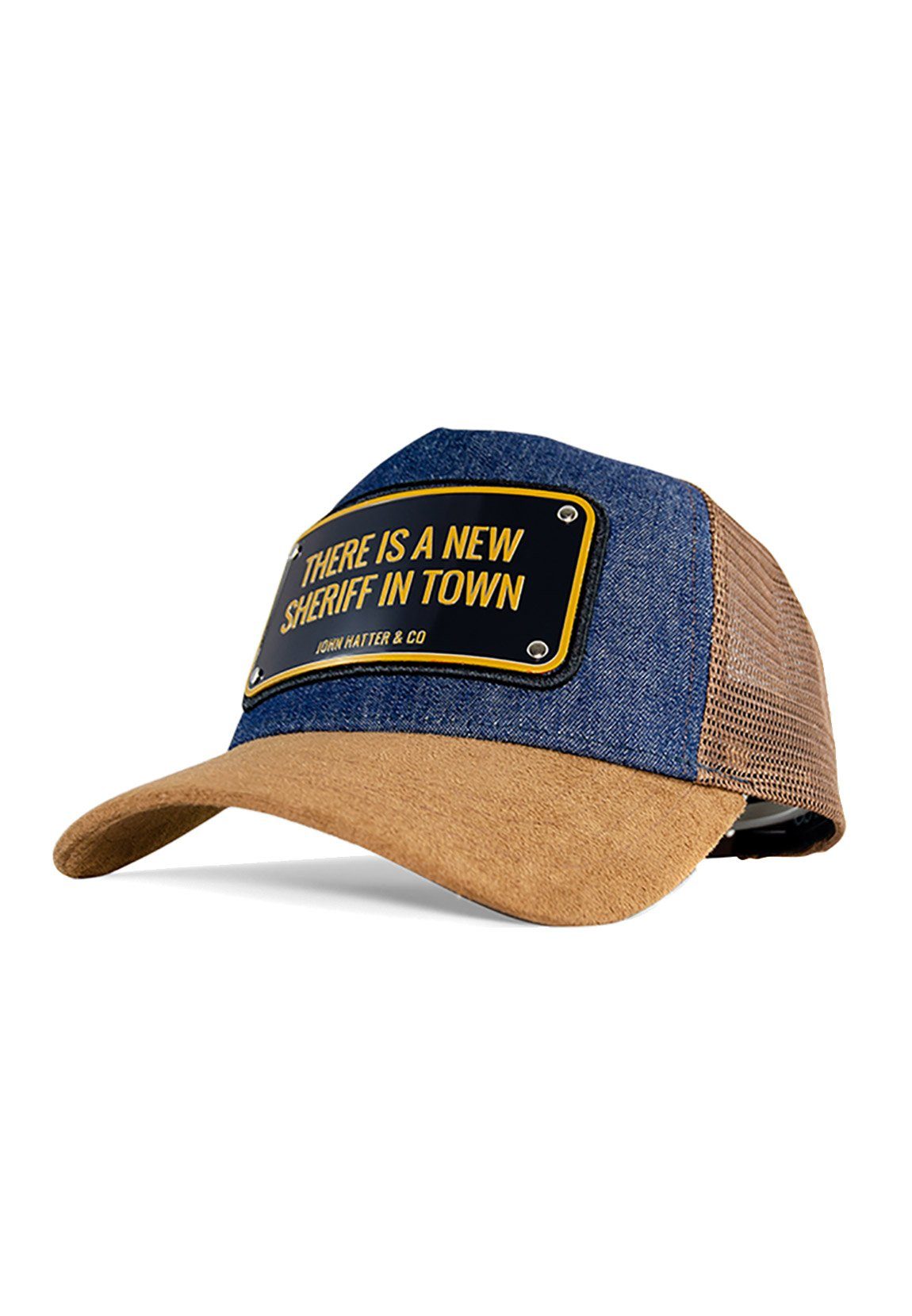John Hatter & Co. Trucker Cap John Hatter & Co Trucker Cap THERE IS A NEW  SHERIFF IN TOWN Blau Braun