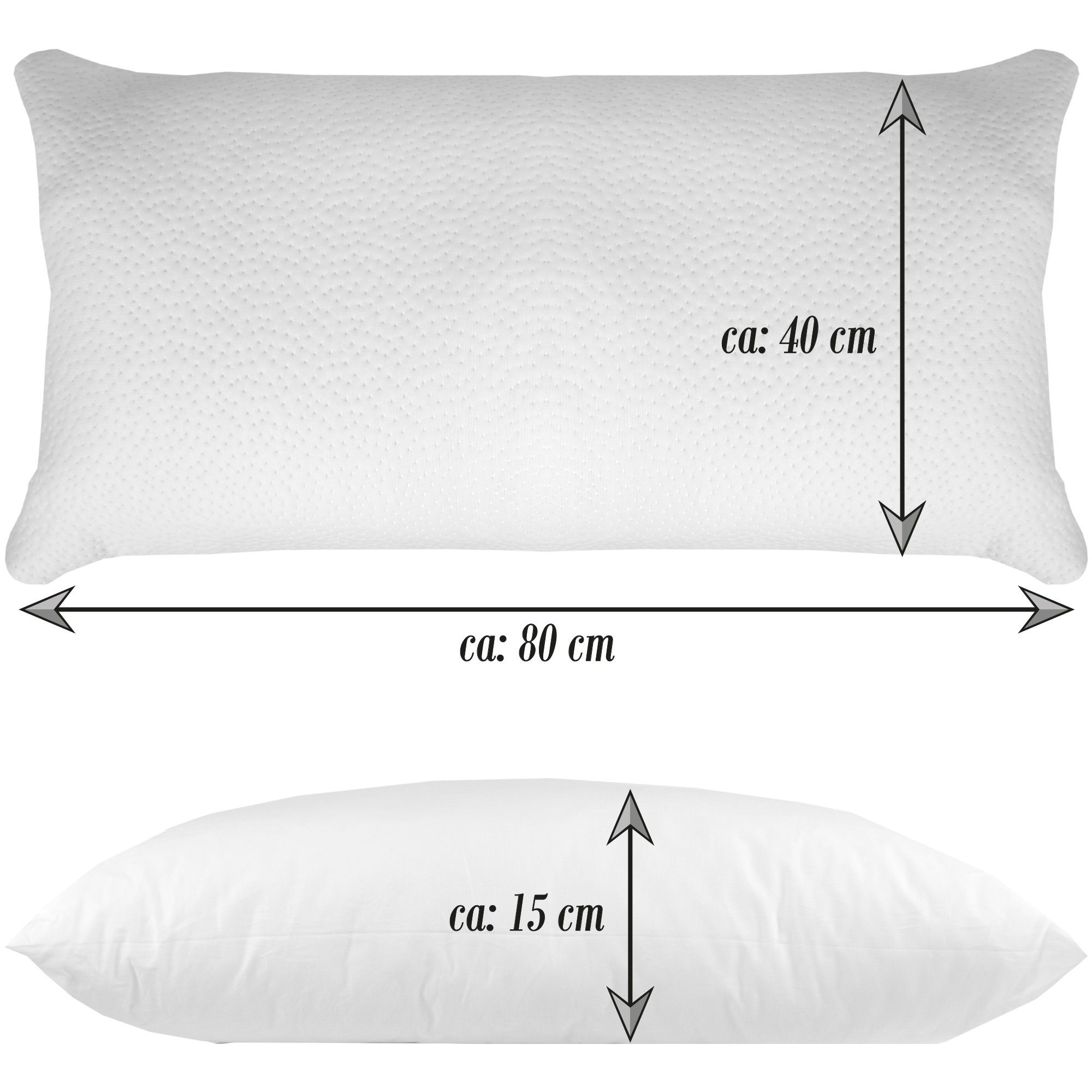 100% Schlafkissen - Temperaturregulierend Füllung: - Kühlkissen, Bezug: Bestlivings, Nackenstützkissen 40x80cm - Kühlkissen Effekt - Bezug, Nackenstützkissen Kühl Kühlender Polyester, Kopfkissen Kühlendes