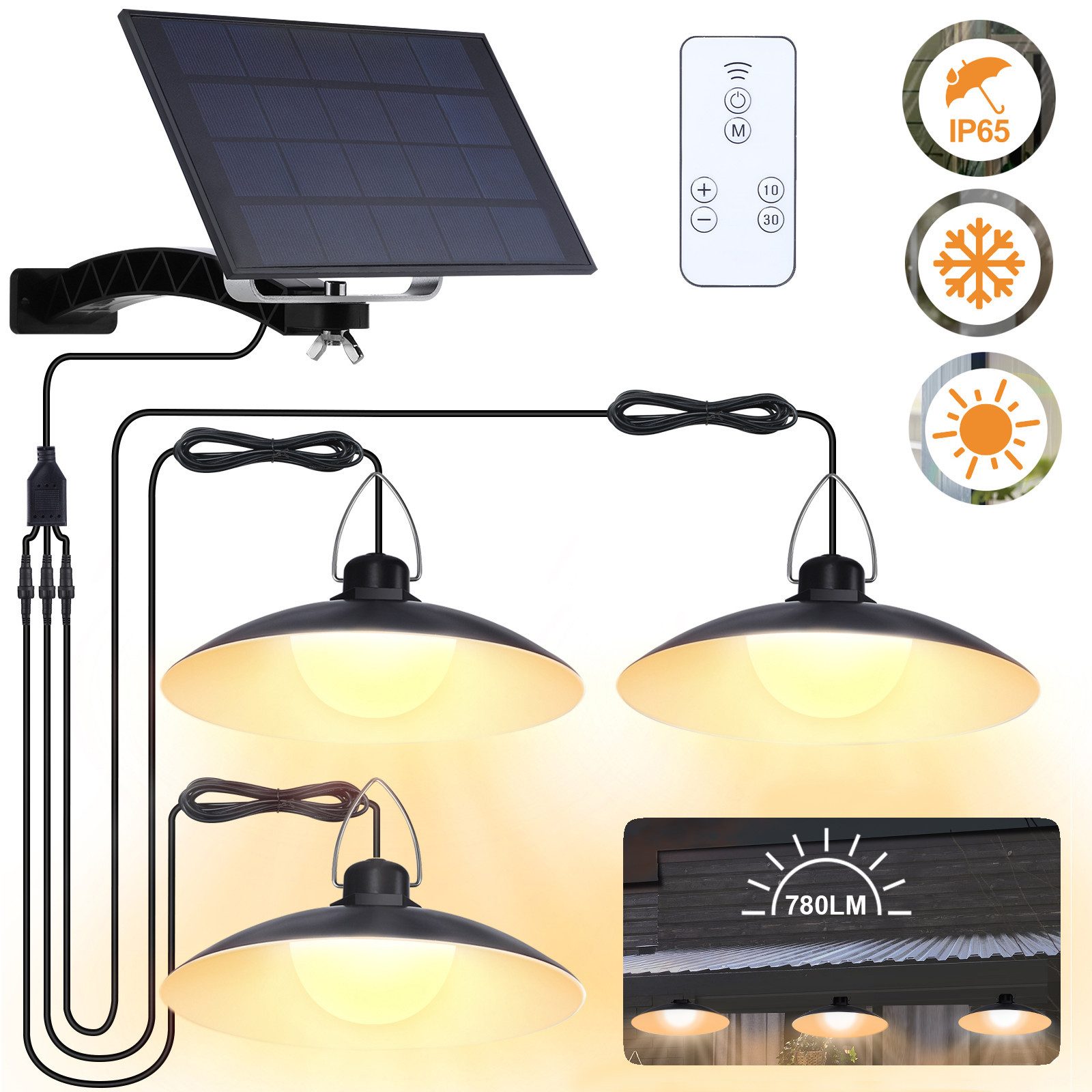 Rosnek LED Solarleuchte für Innen & günstig online kaufen