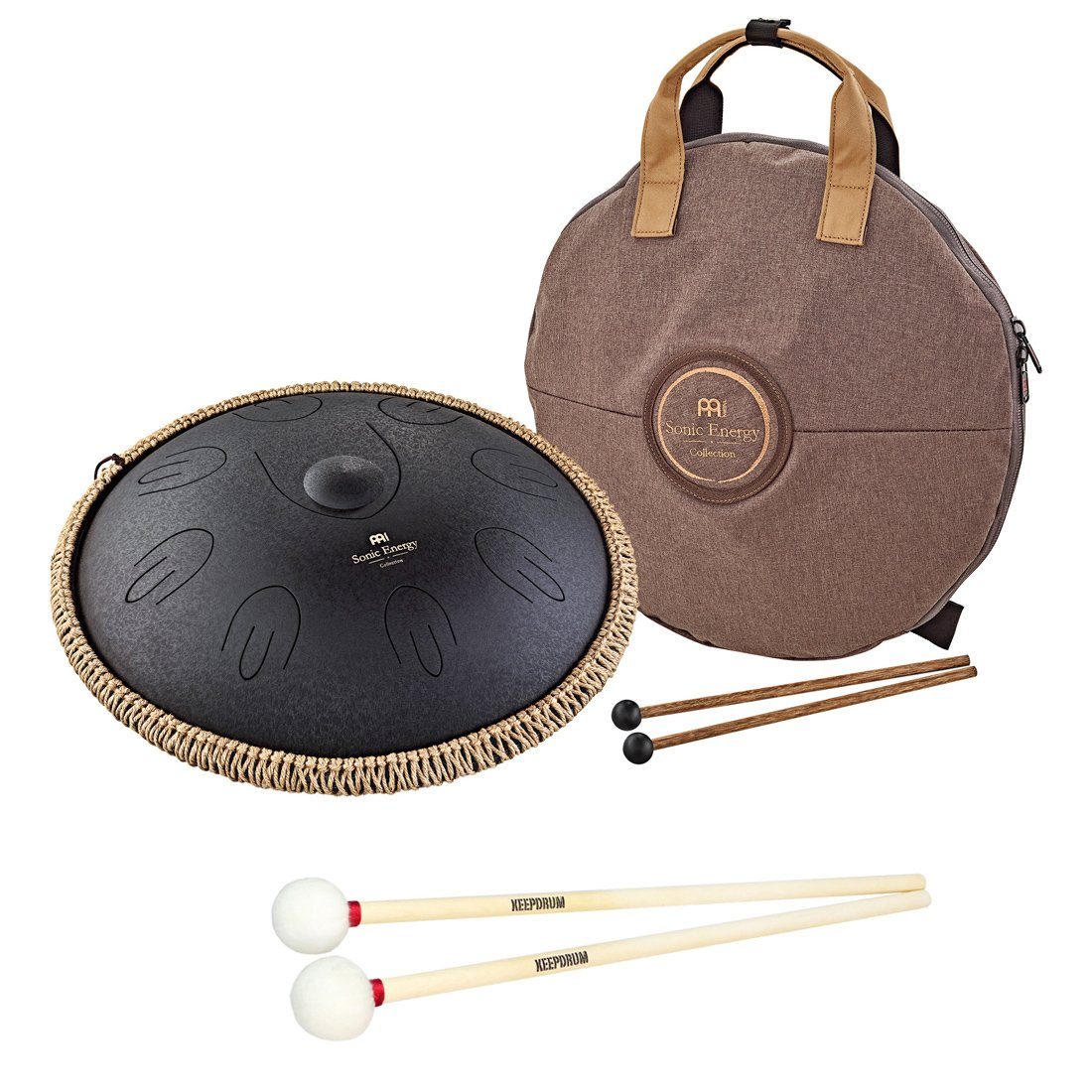 Steel Tongue Drum MEINL Sonic Energy OSTD1BK Tongue Drum mit Schlägel
