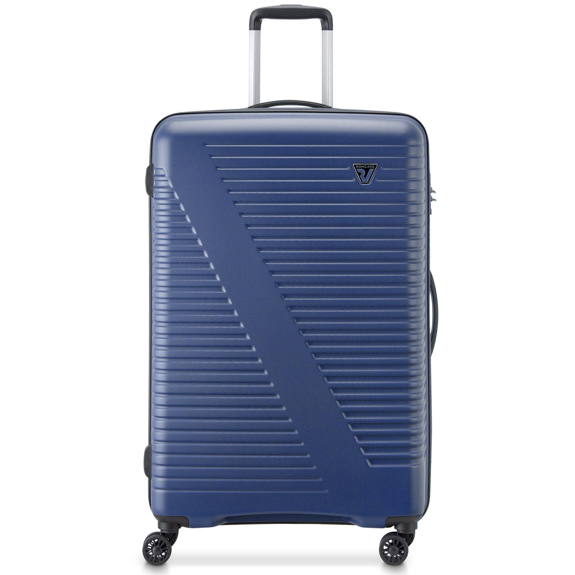 4 blu notte RONCATO Hartschalen-Trolley ABS Sunlite, Rollen,