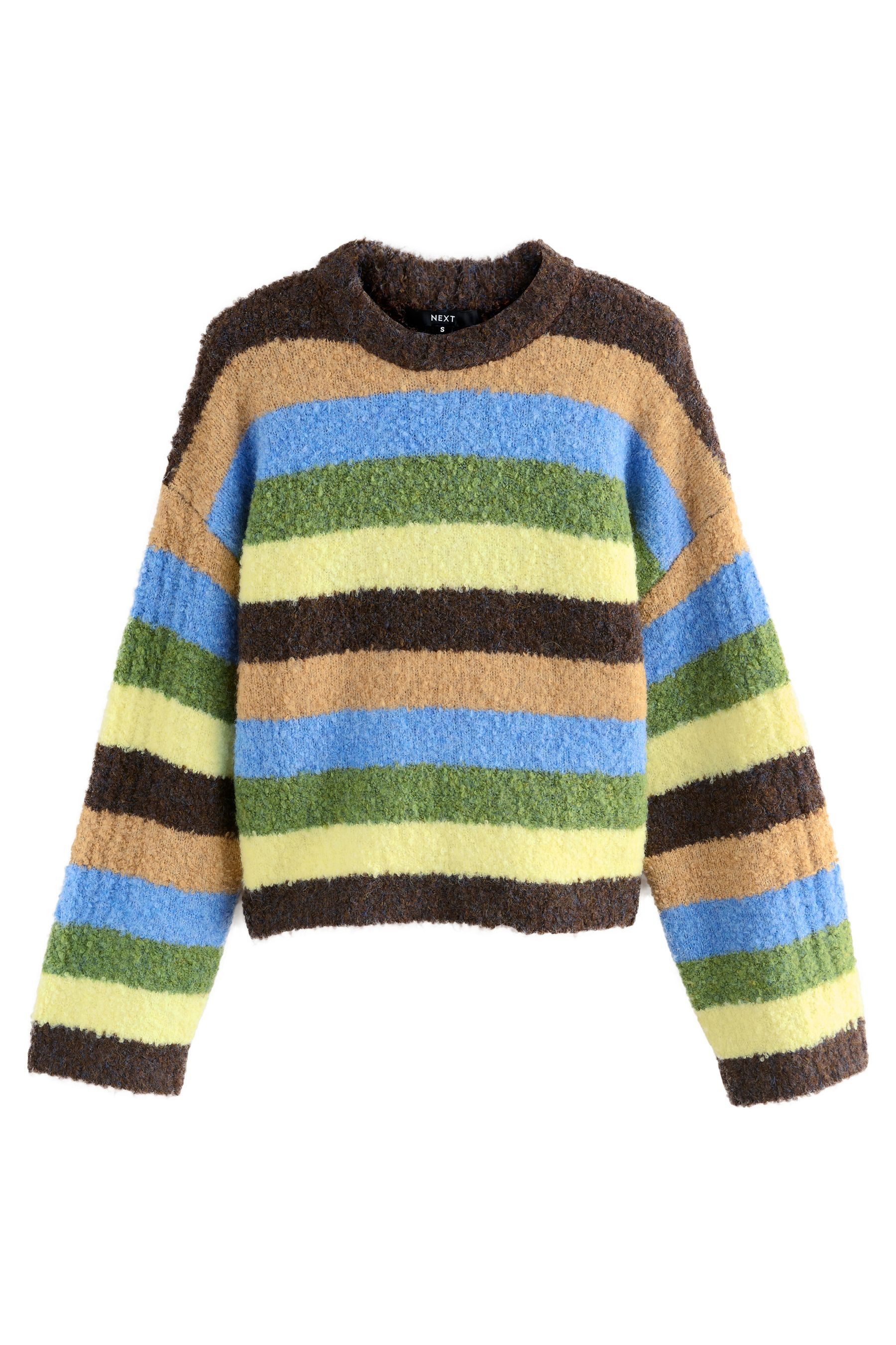 Next Rundhalspullover Bouclé-Rundhalspullover mit Wolle (1-tlg) günstig online kaufen