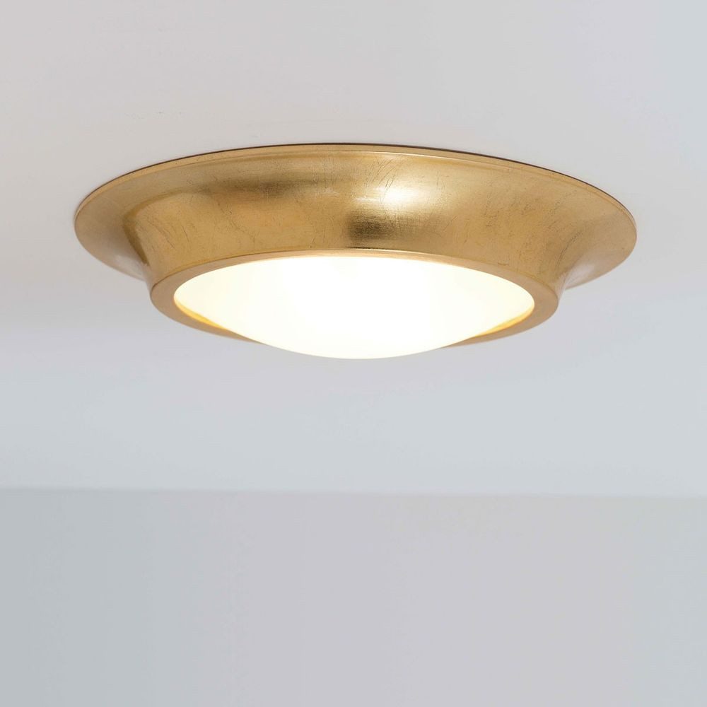 Holländer Deckenleuchte 2-flammig Spettacolo Keramik Gold