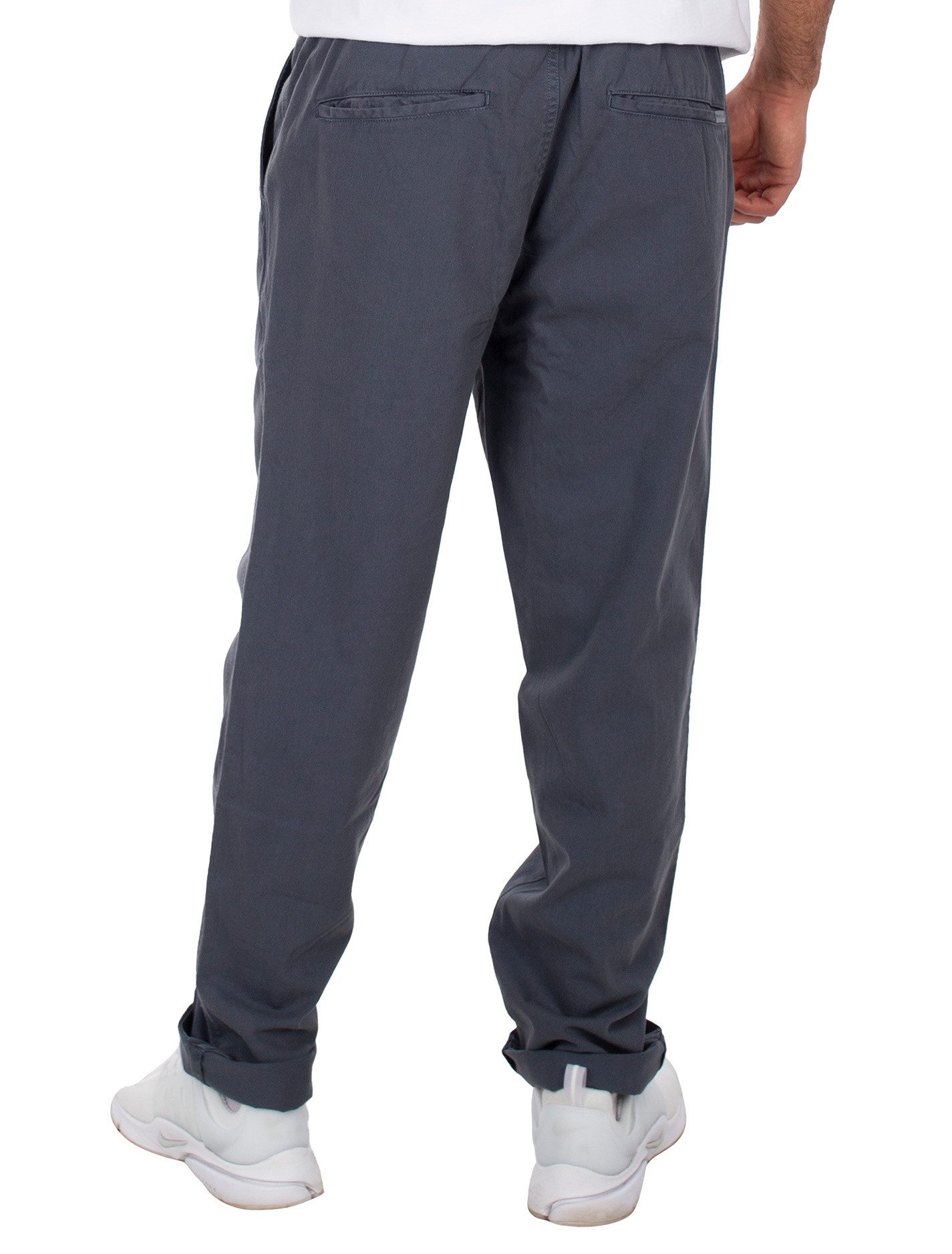 iriedaily Stoffhose - lockere Stoffhose - Straight fit - graue Basic Hose