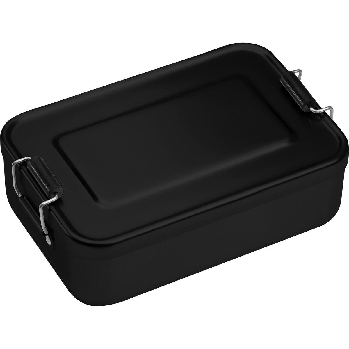Livepac Office Lunchbox Brotzeitdose aus Aluminium / Lunchbox / Brotdose / Farbe: schwarz