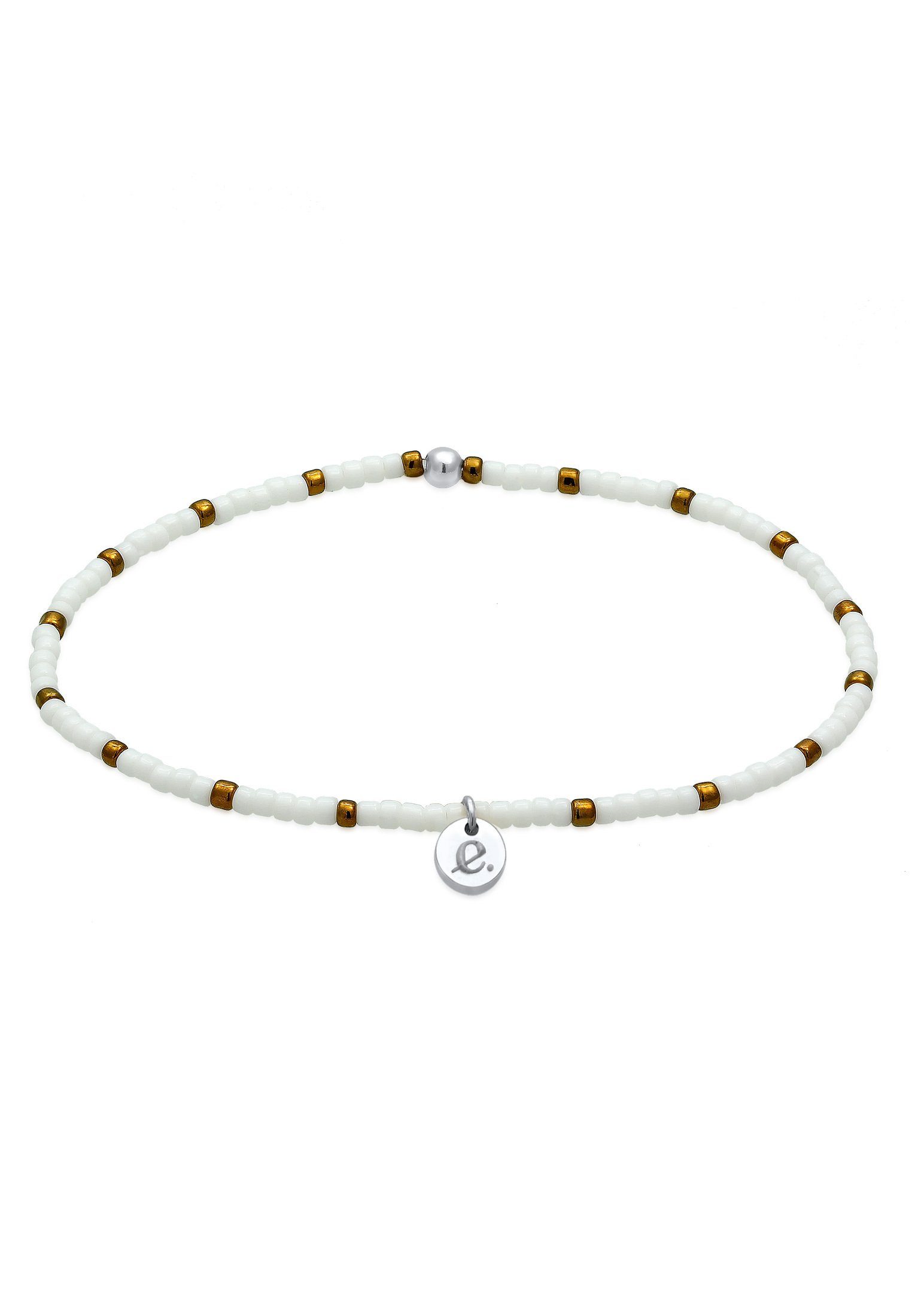 Elli Armband Plättchen Anhänger Beads Kugeln 925 Sterling Silber